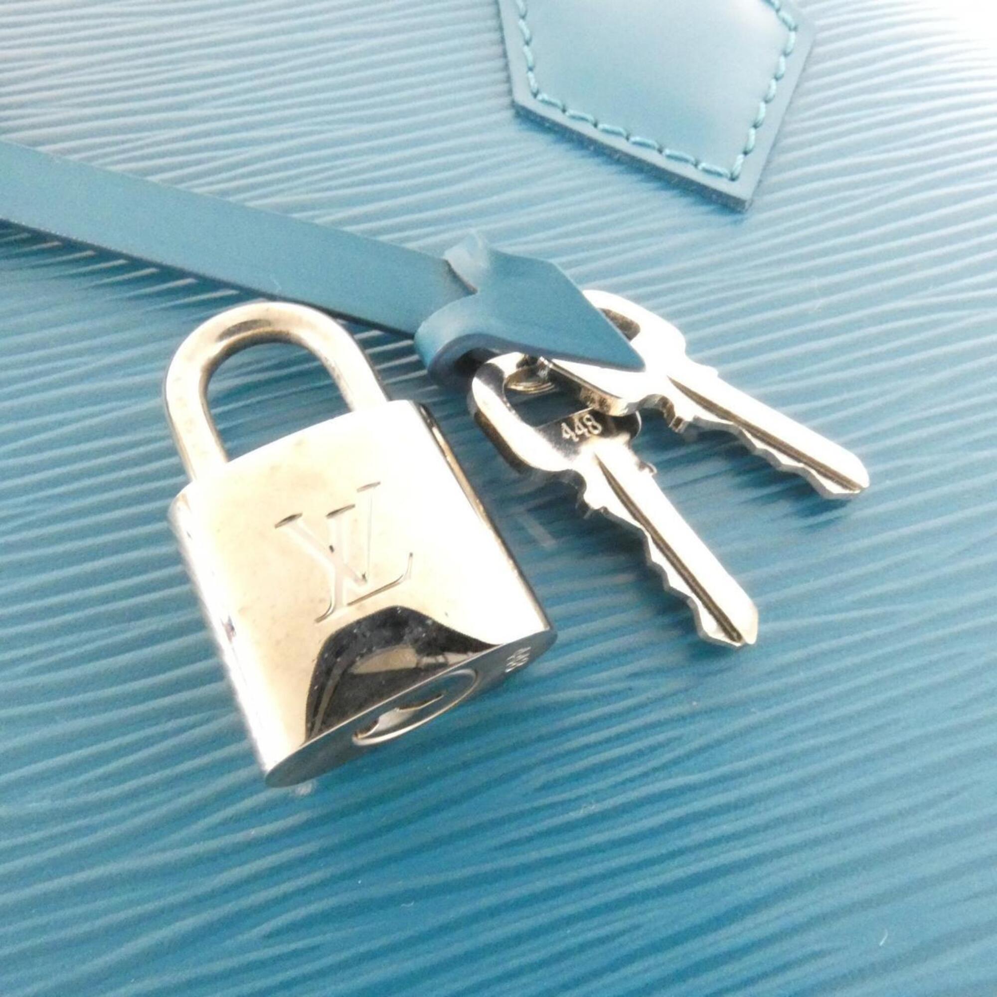 Louis Vuitton Blue Cyan Leather Handbag (Pre-Owned)