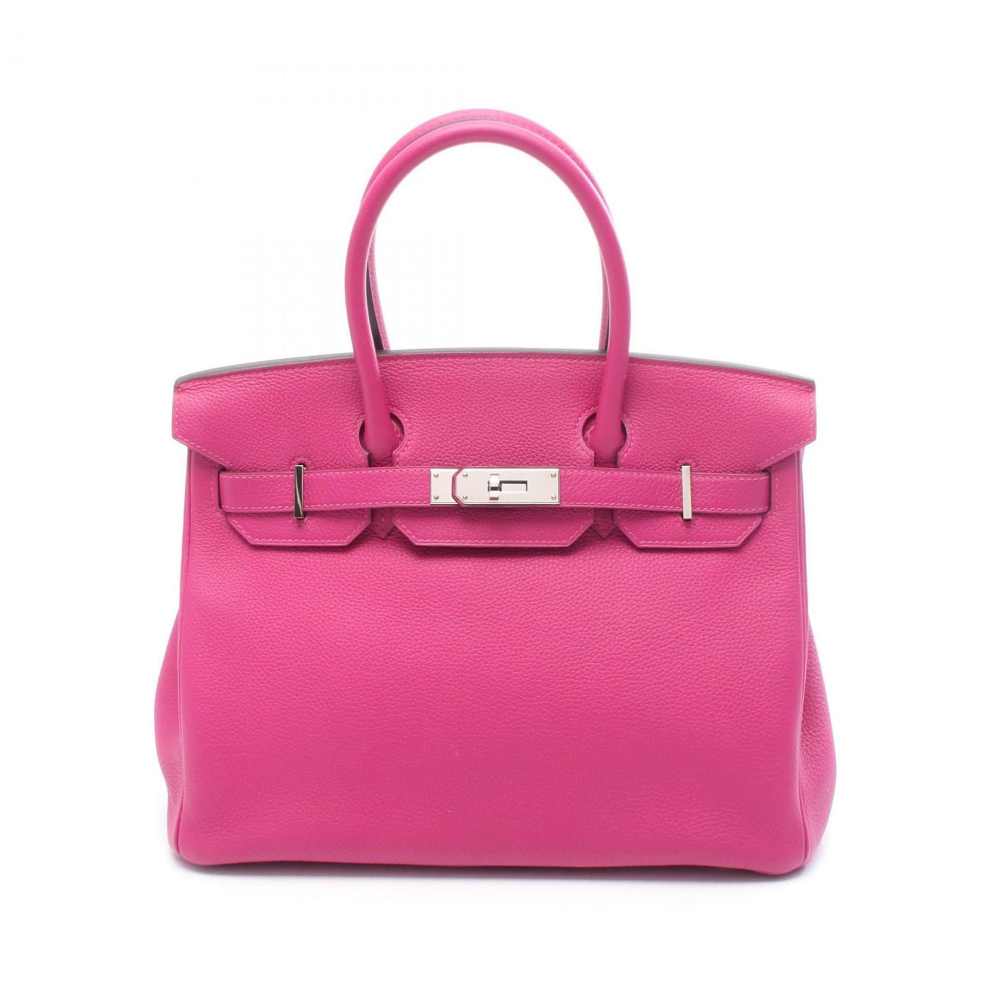 Hermes Pink Leather Handbag (Pre-Owned)