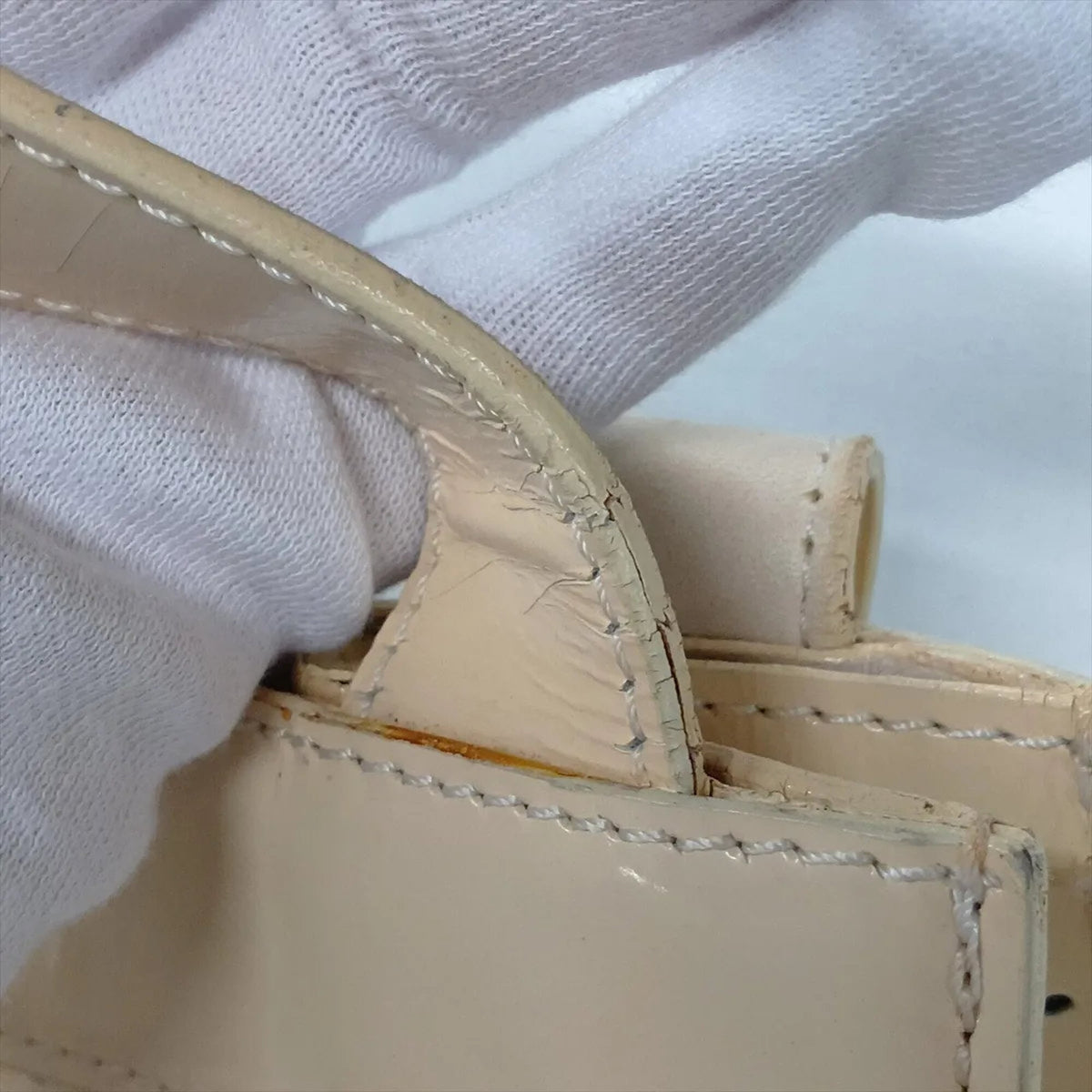 Chanel Beige Leather Shoulder Bag Tote Bag (Pre-Owned)