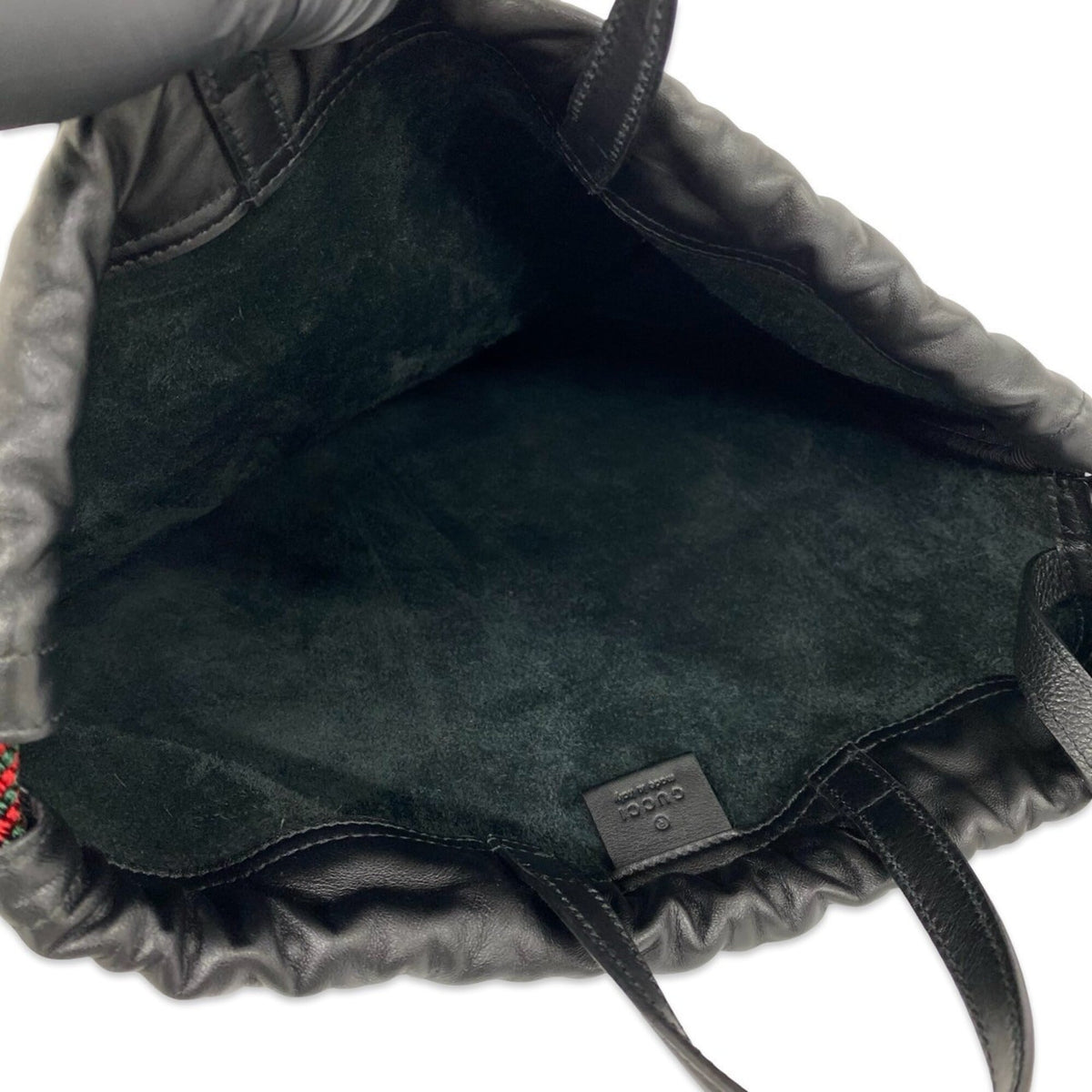 Gucci Black Leather Backpack (Pre-Owned)