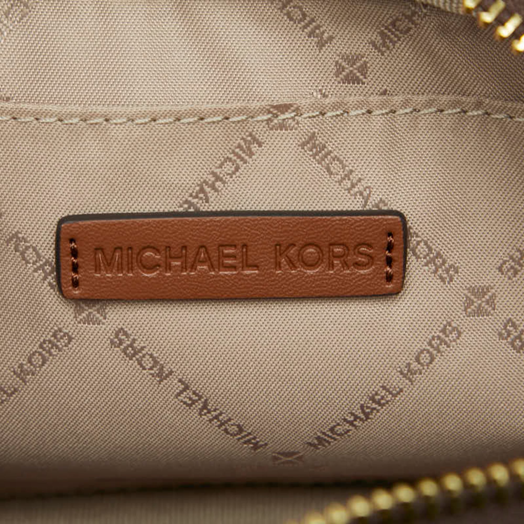 Michael Kors Brown Pvc Leather Pouch Shoulder Bag (Pre-Owned)