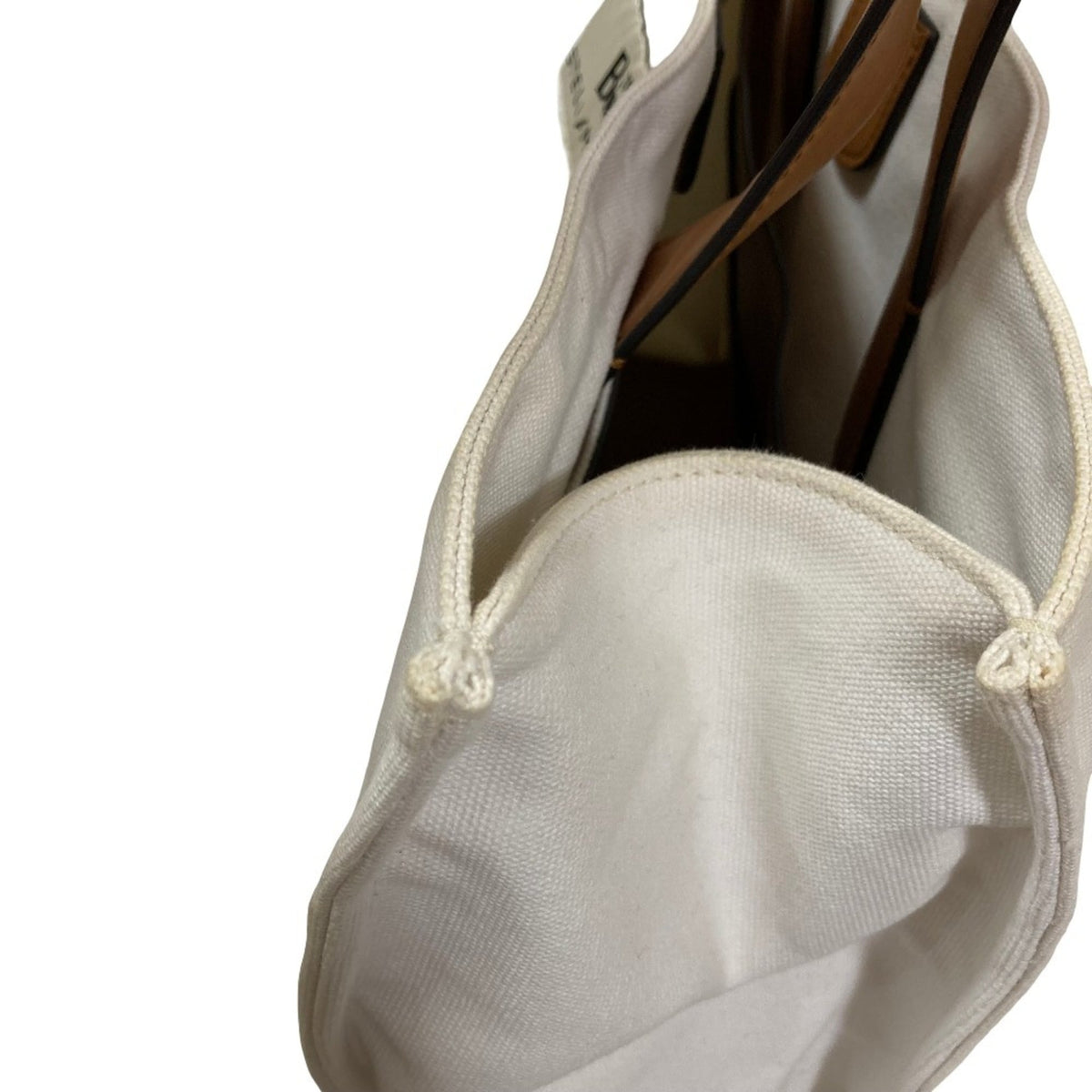 Stella Mccartney White Yellow Canvas Tote Bag (Pre-Owned)