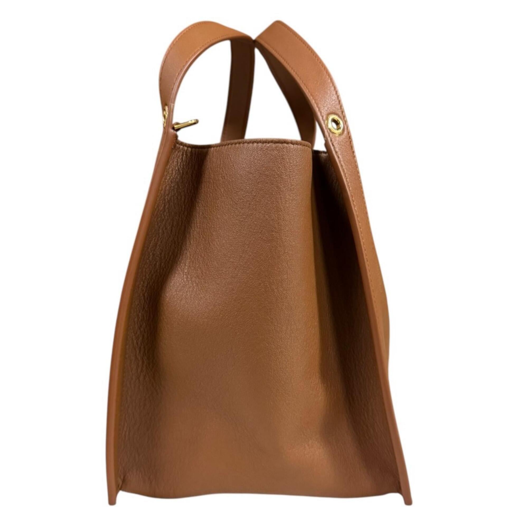 Celine Brown Camel Leather Shoulder Bag (Pre-Owned)