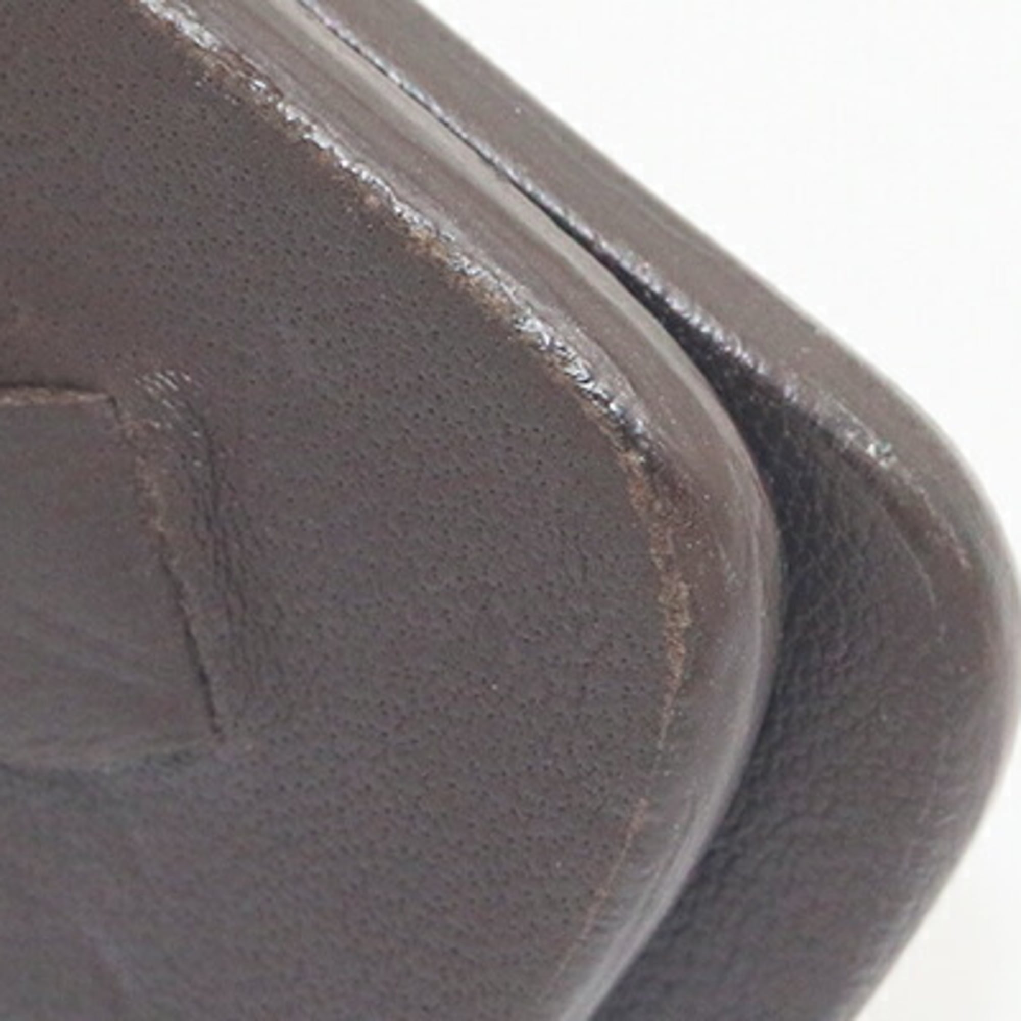Bottega Veneta Intrecciato Dark Brown Leather Money Clip (Pre-Owned)