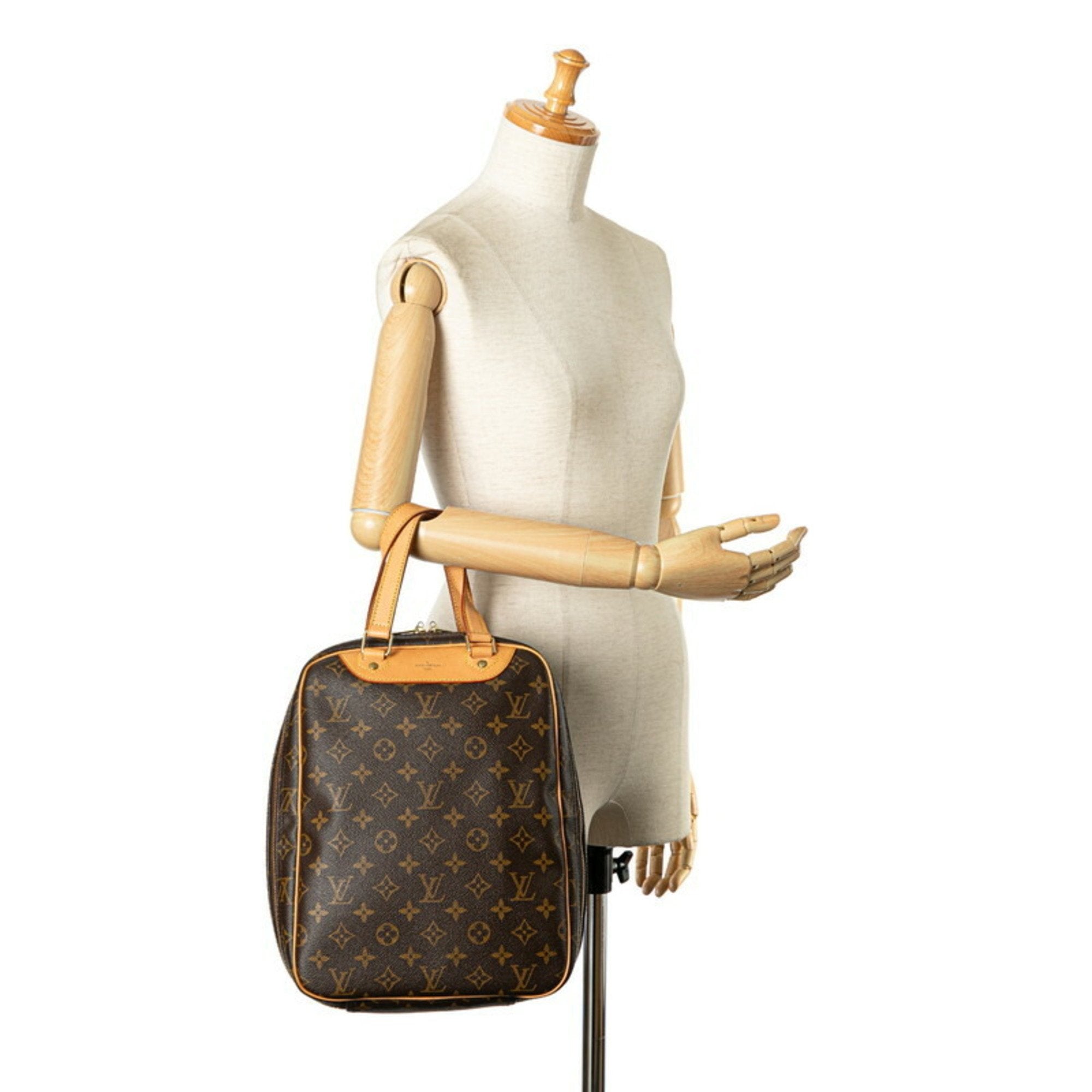 Louis Vuitton Brown Pvc Leather Handbag (Pre-Owned)