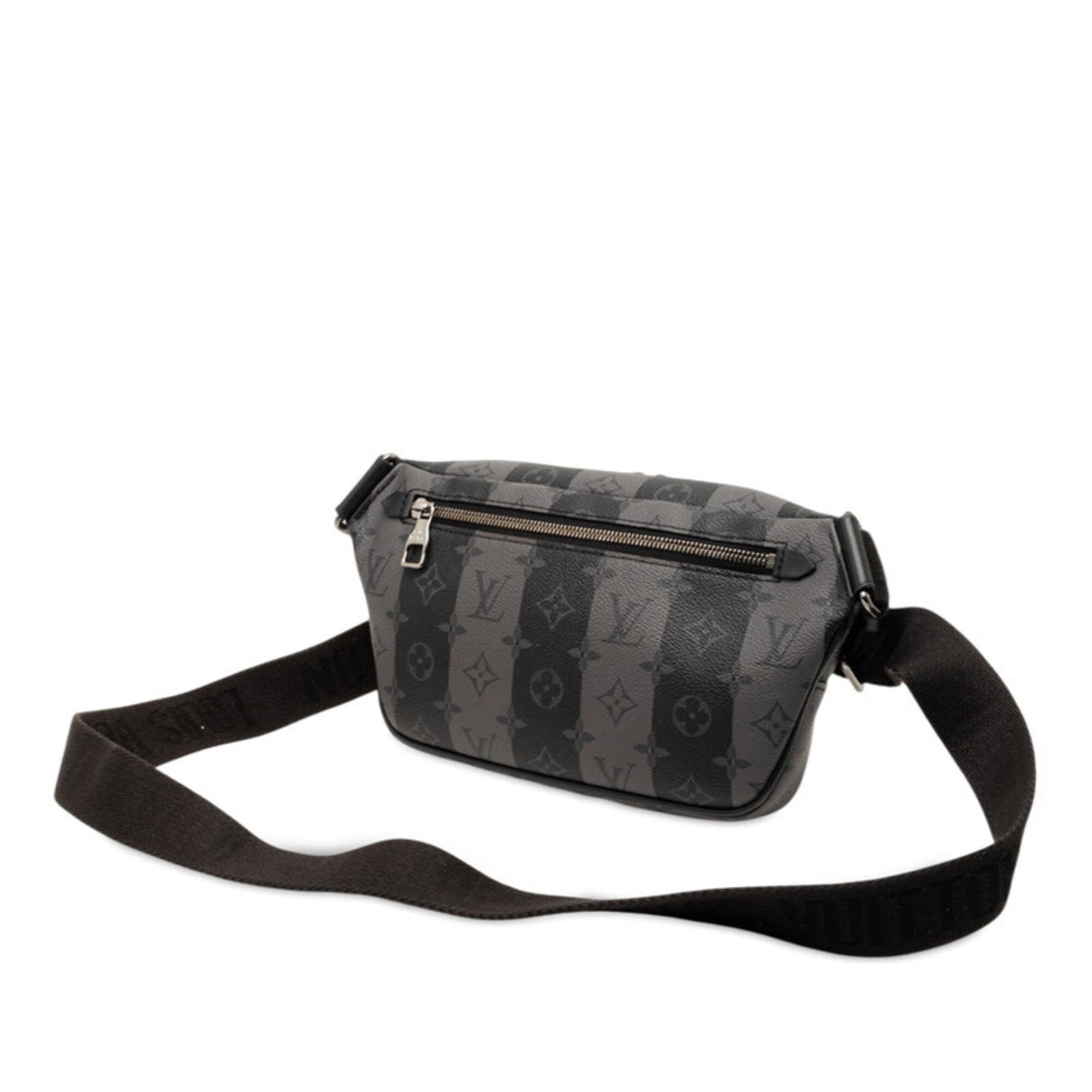 Louis Vuitton Black Gray Pvc Sling Bag (Pre-Owned)