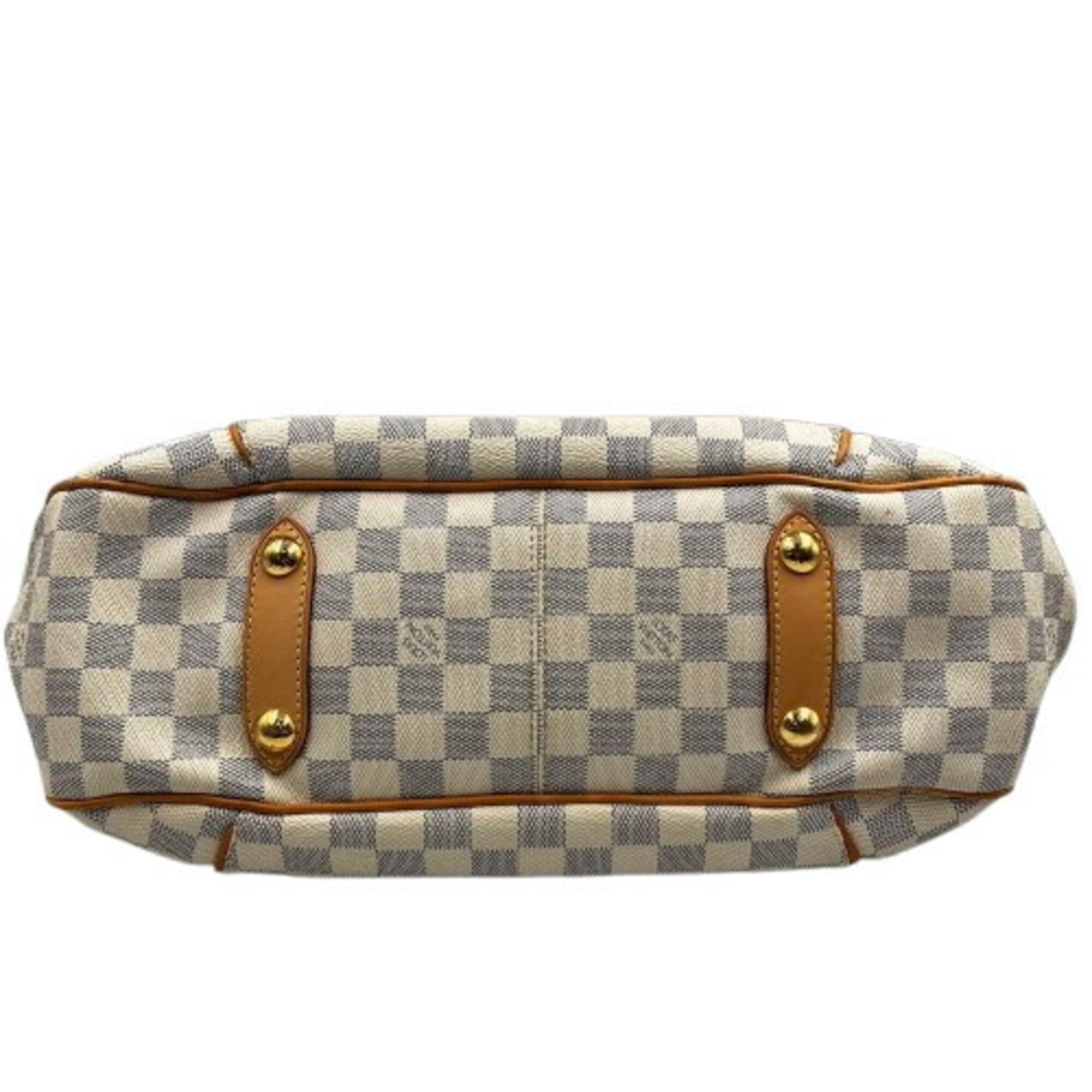 Louis Vuitton Damier Azur White Pvc Shoulder Bag (Pre-Owned)