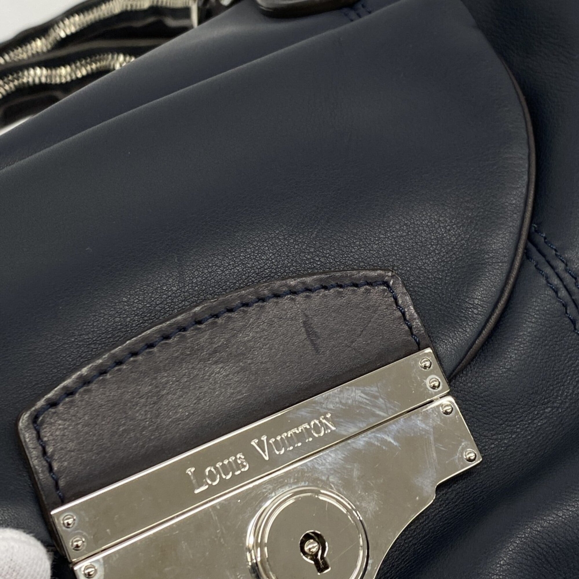 Louis Vuitton Navy Boston Bag (Pre-Owned)