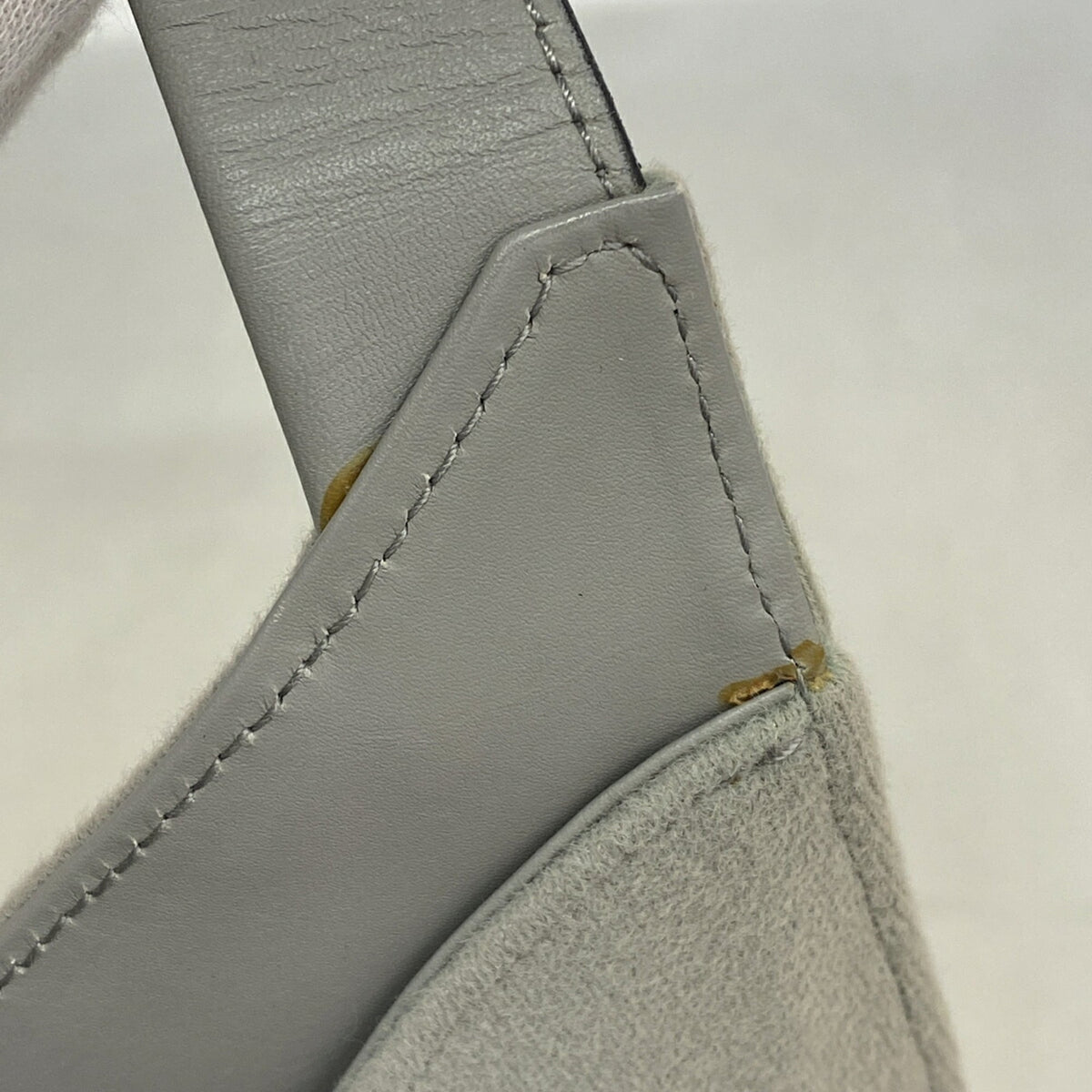 Salvatore Ferragamo Gray Cotton Shoulder Bag (Pre-Owned)
