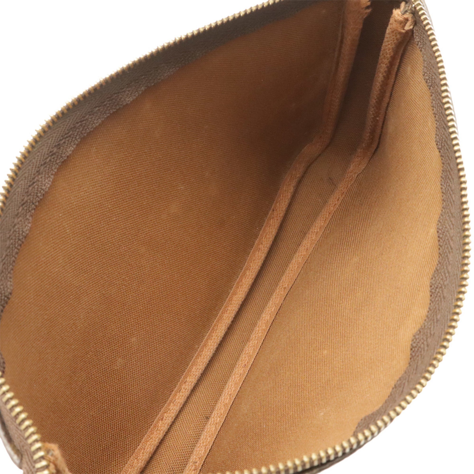 Louis Vuitton Brown Monogram Canvas Handbag Pochette Pouch (Pre-Owned)