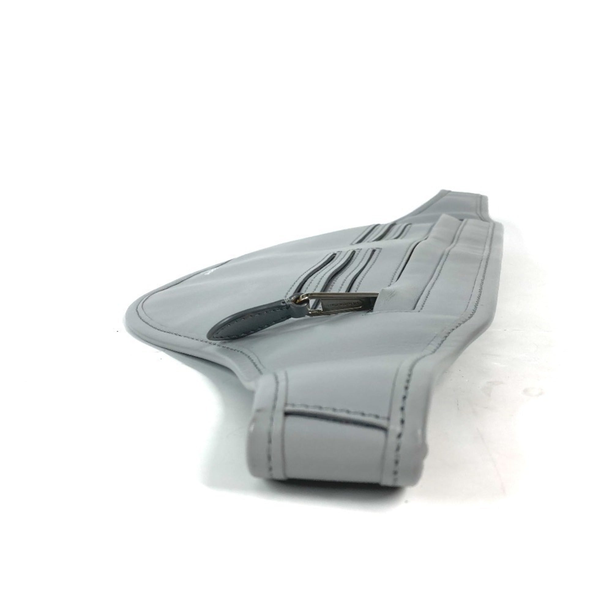 Burberry Gray Leather Fanny Pack (Pre-Owned)