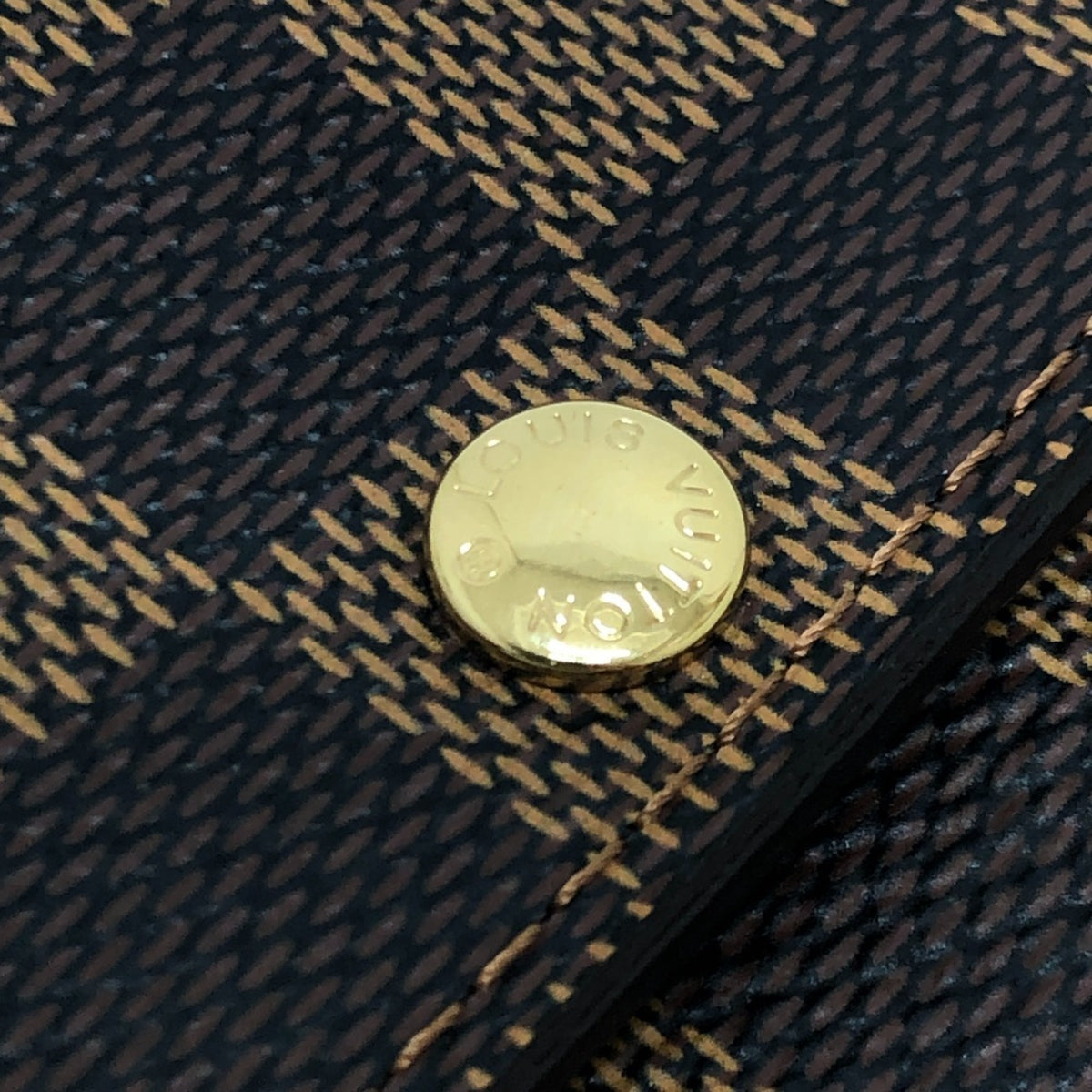 Louis Vuitton Damier Brown Ebene Damier Canvas Long Wallet (Bi-Fold) (Pre-Owned)