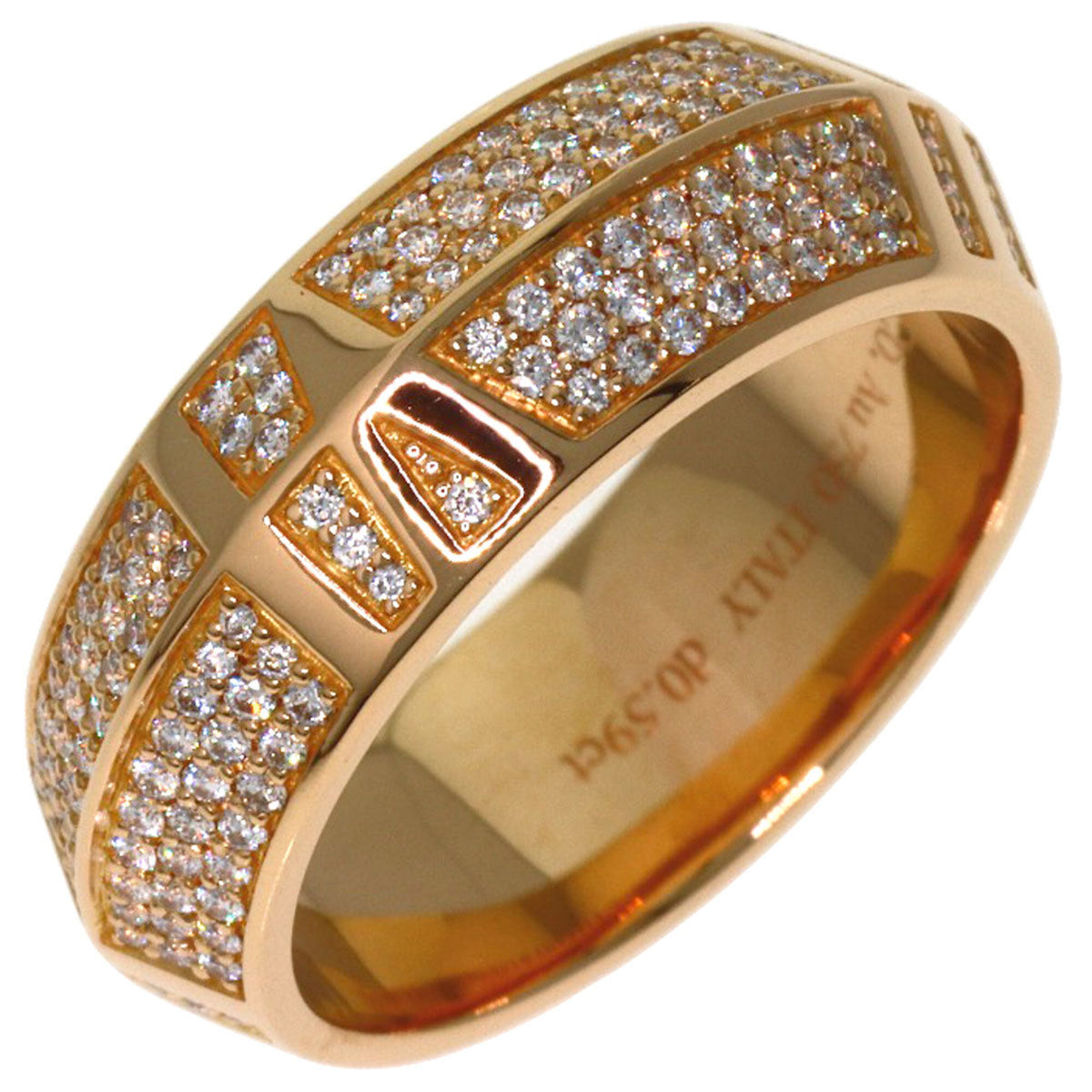 Tiffany Atlas Pink Gold (18K) Band Ring (Pre-Owned)
