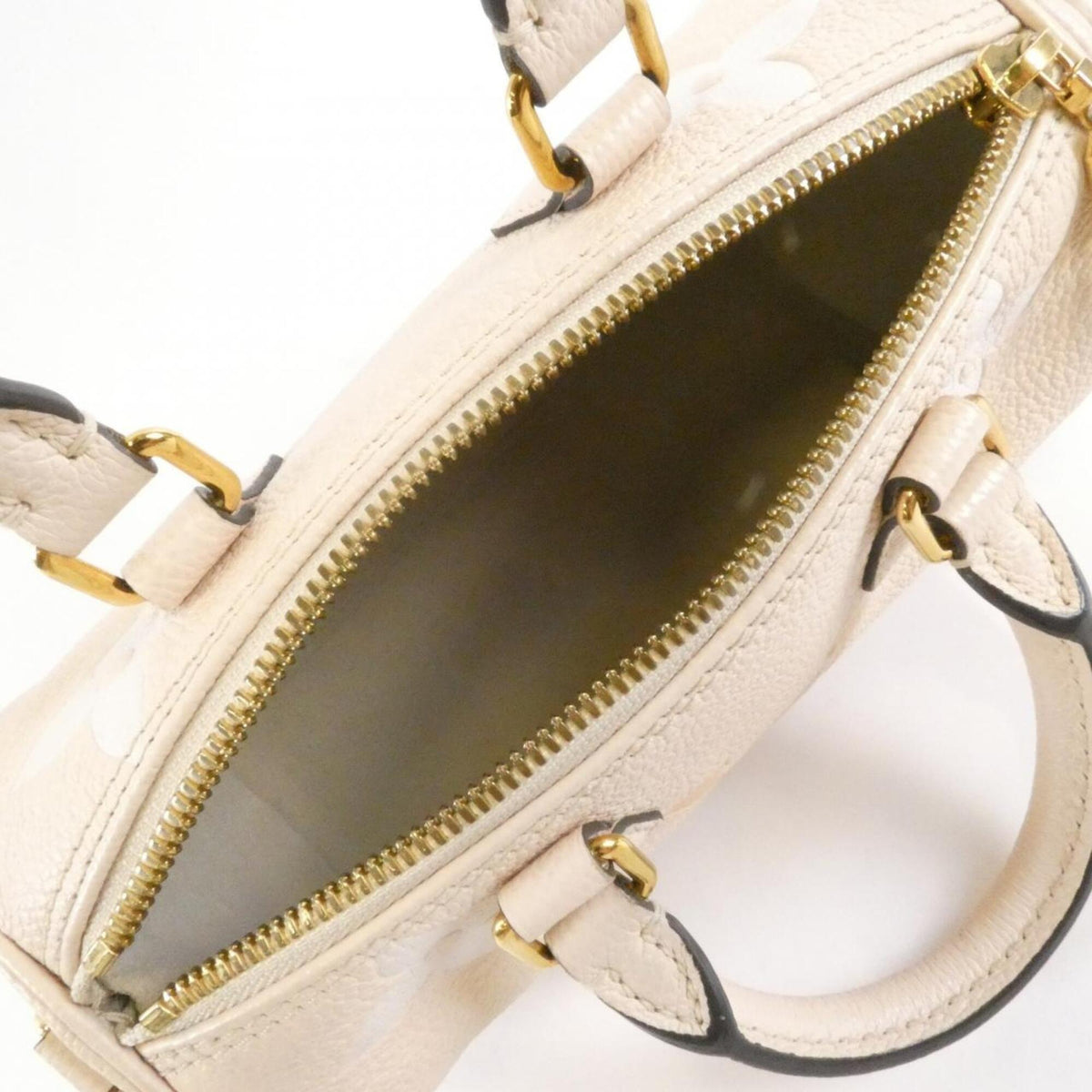Louis Vuitton Monogram Empreinte Cream Saffron Monogram Empreinte Shoulder Bag (Pre-Owned)