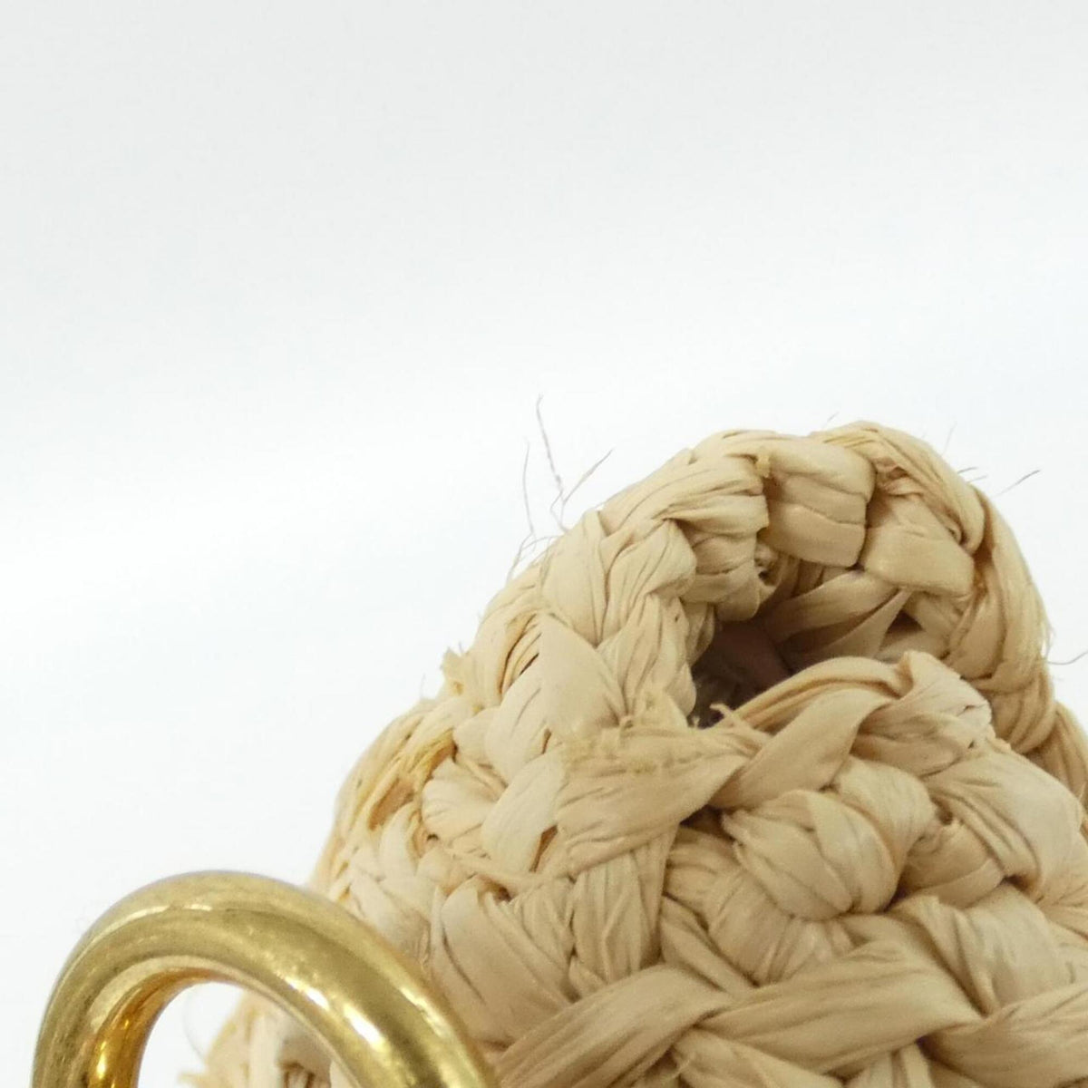 Louis Vuitton Beige Natural Raffia Handbag Pouch Shoulder Bag (Pre-Owned)