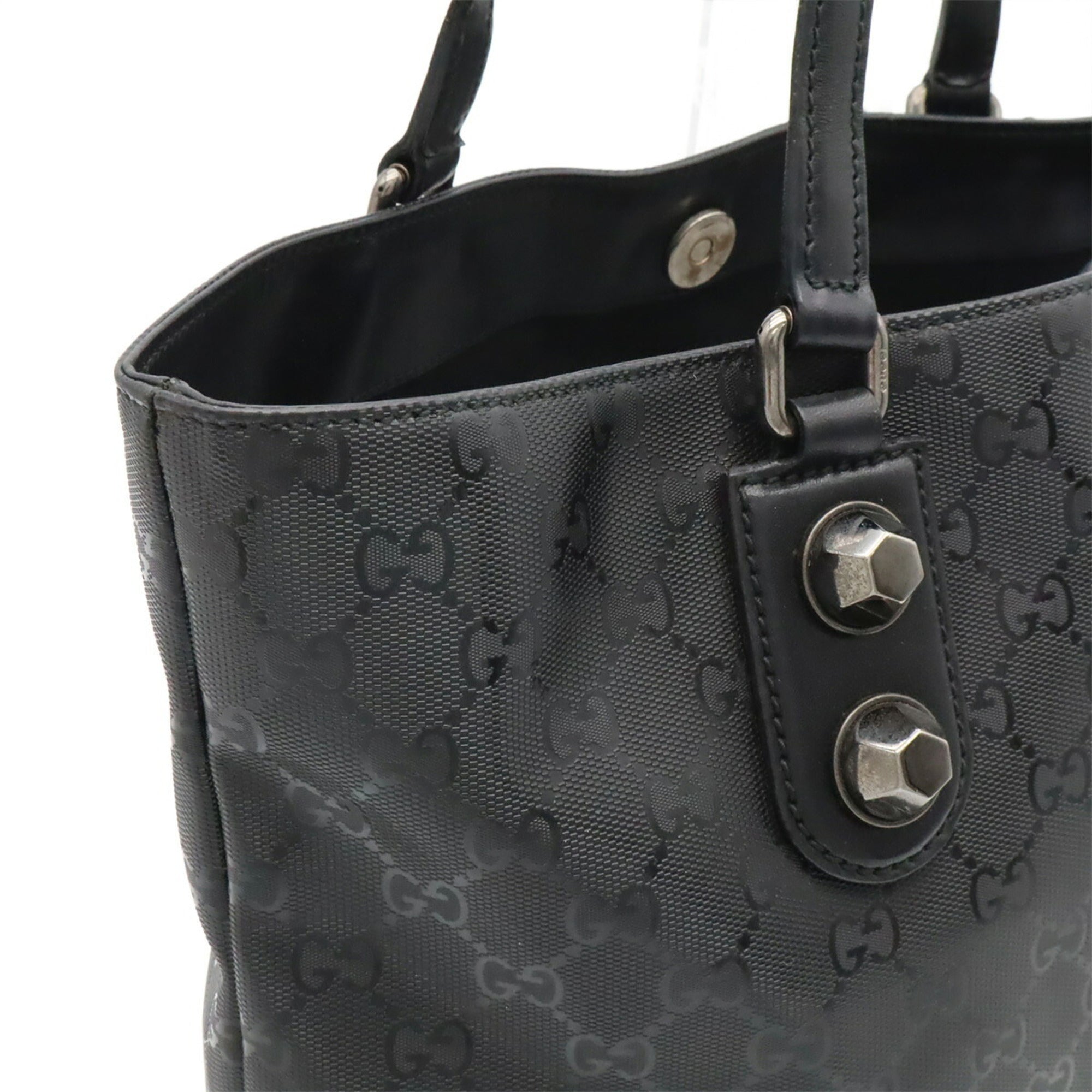 Gucci Black Gg Imprimé Shoulder Bag Tote Bag (Pre-Owned)