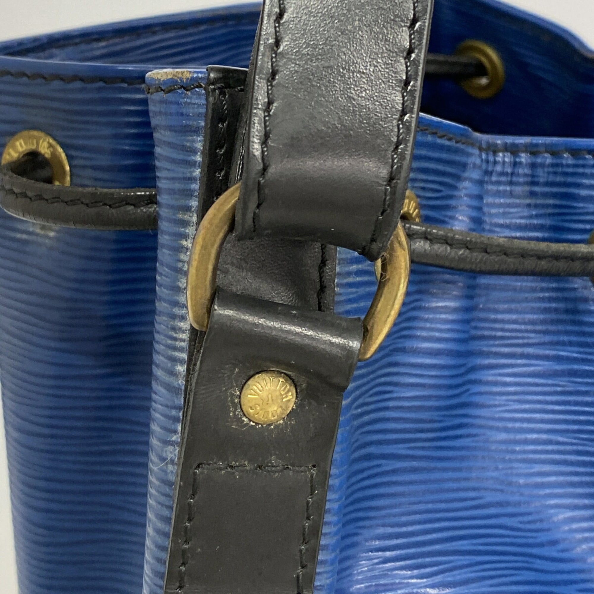 Louis Vuitton Noir Toledo Blue Shoulder Bag (Pre-Owned)