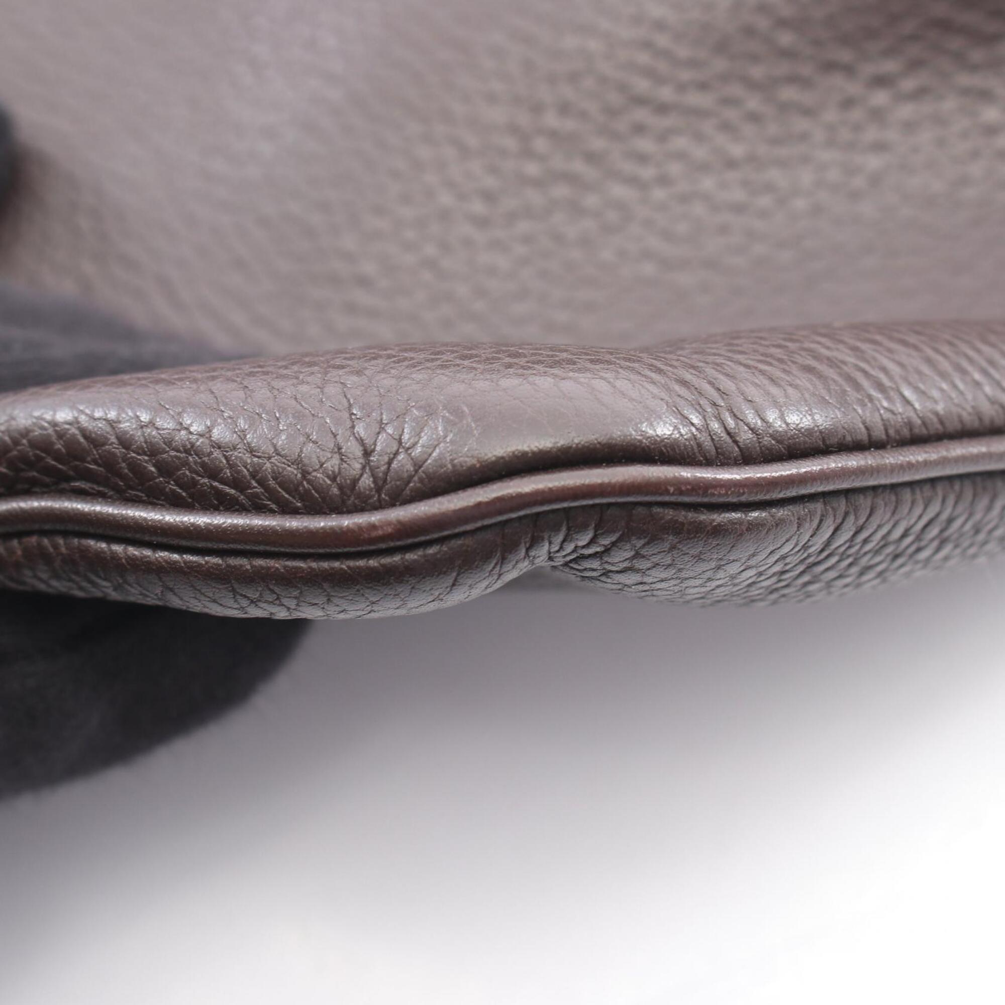 Loewe Black Brown Leather Handbag Shoulder Bag (Pre-Owned)