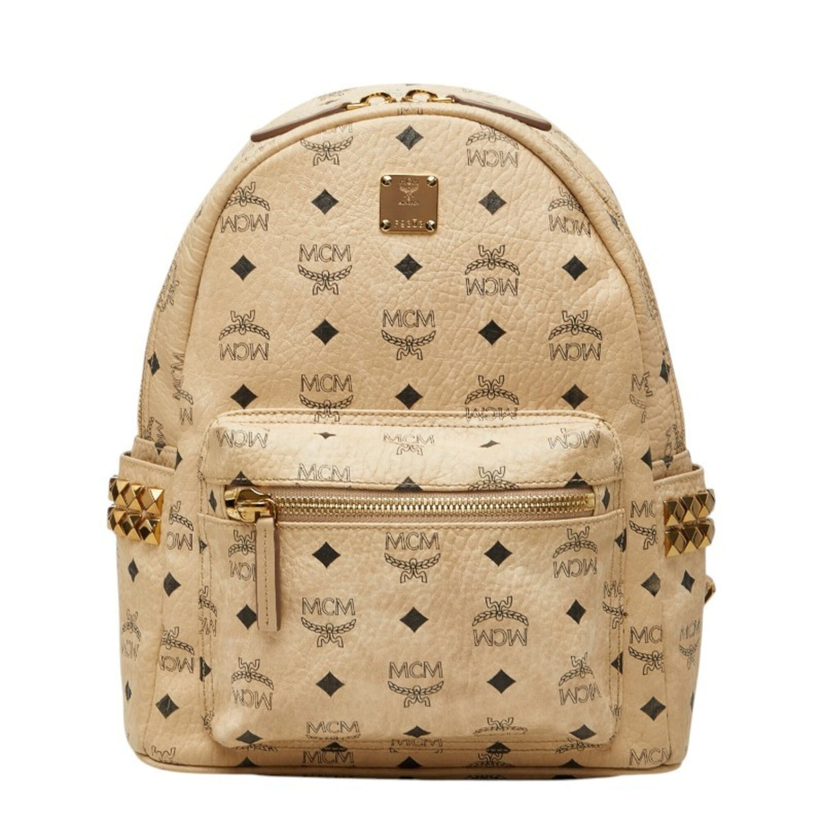 Mcm Beige Pvc Backpack (Pre-Owned)