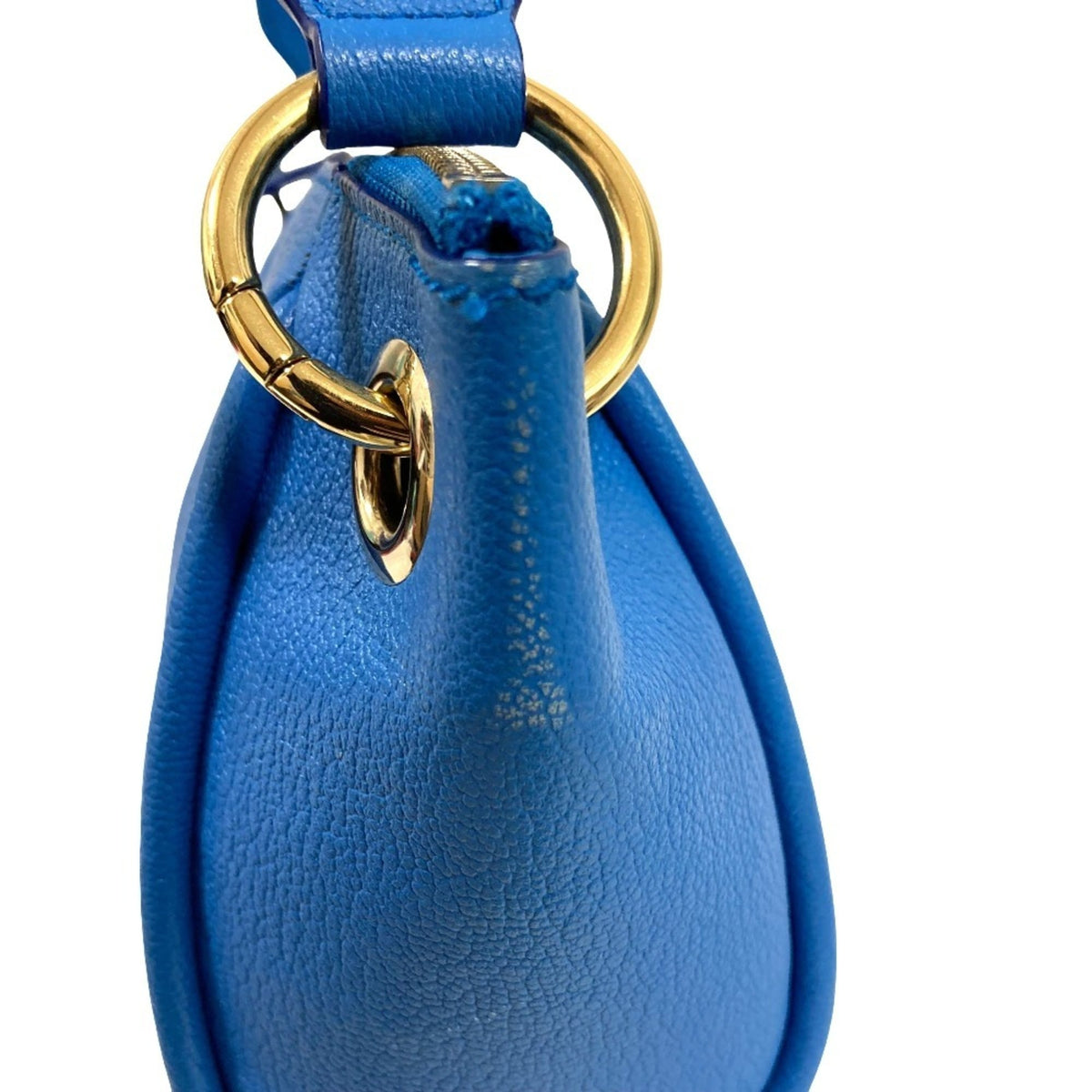 Bally Blue Leather Shoulder Bag (Pre-Owned)