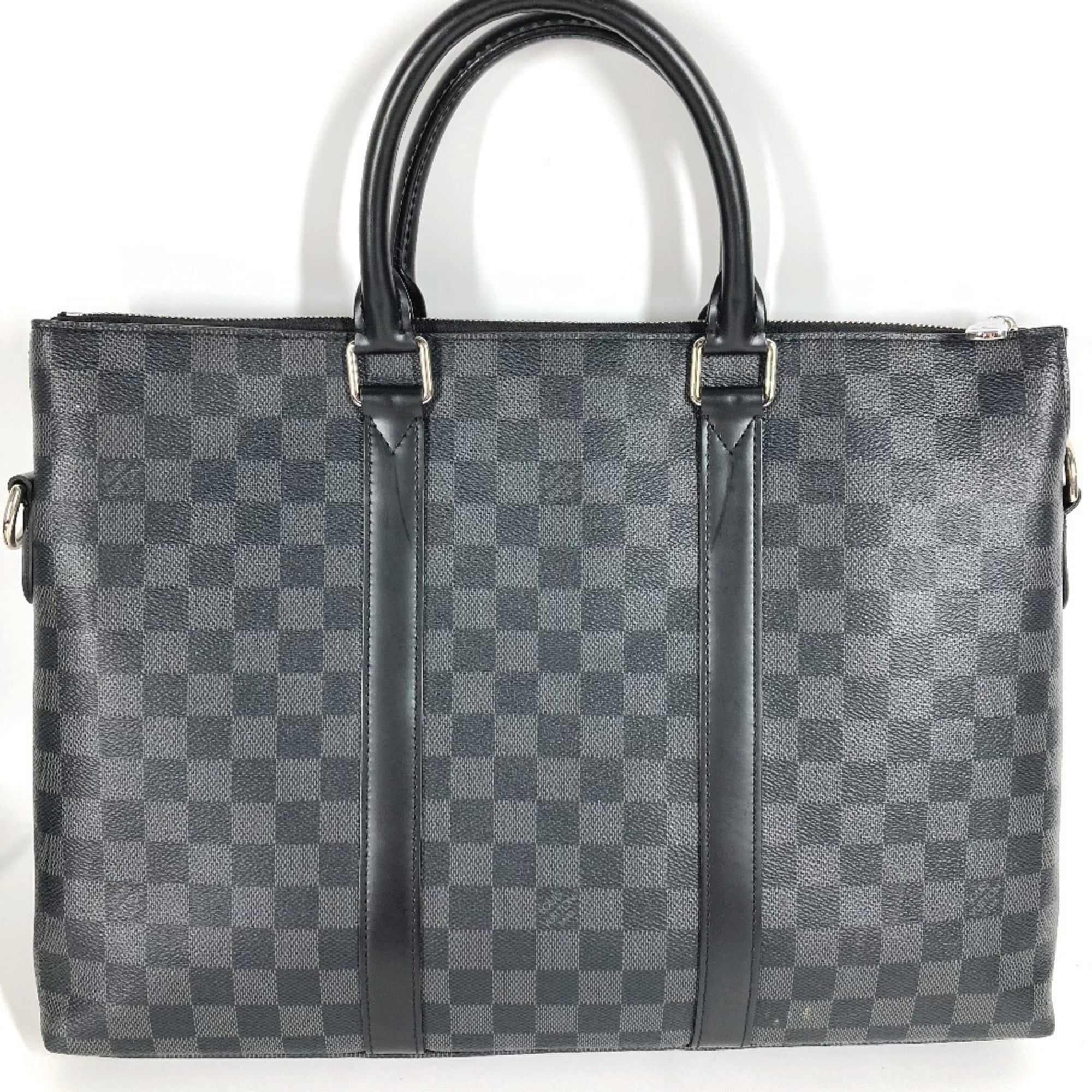 Louis Vuitton Black Damier Graphite Briefcase Handbag Shoulder Bag (Pre-Owned)