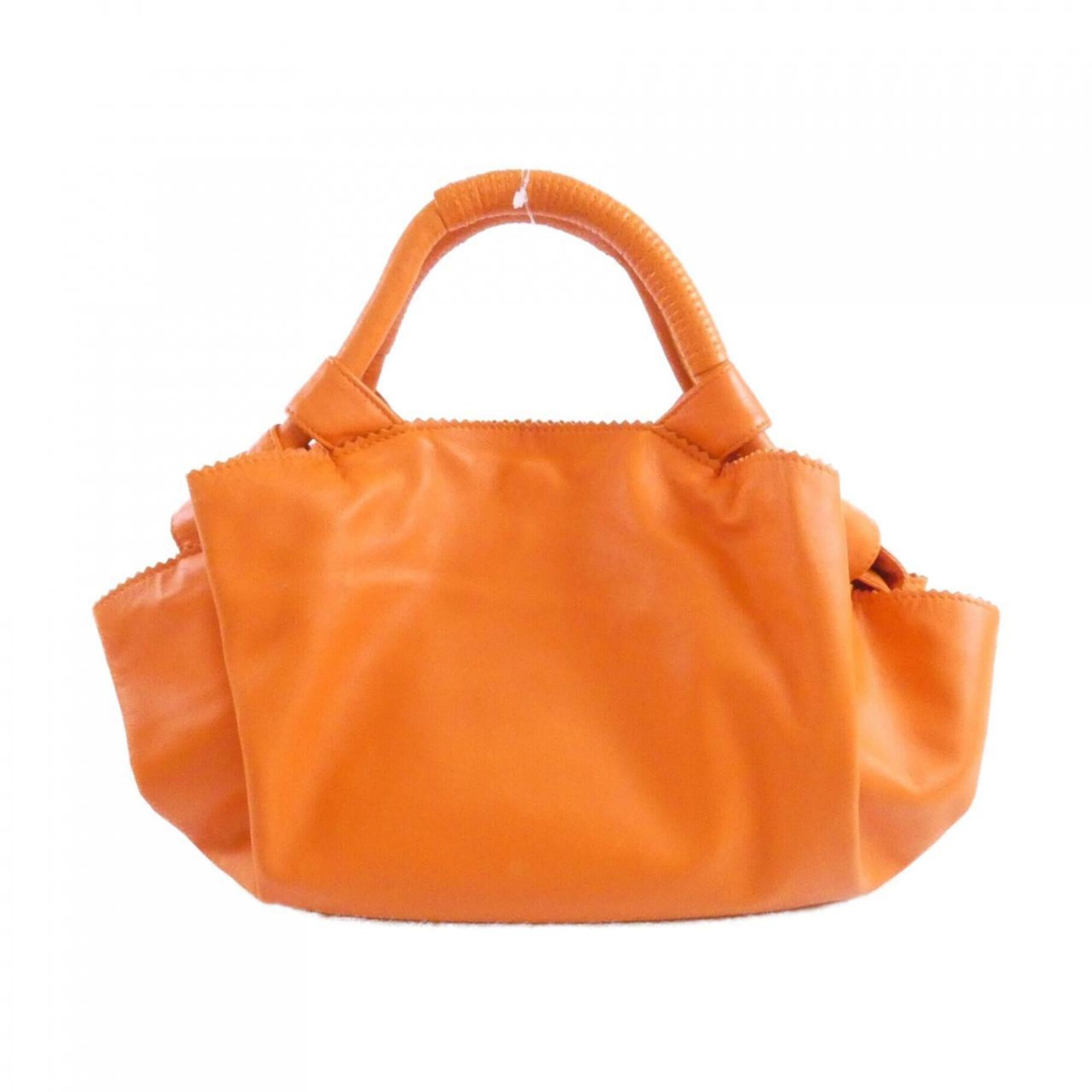 Loewe Orange Leather Handbag (Pre-Owned)
