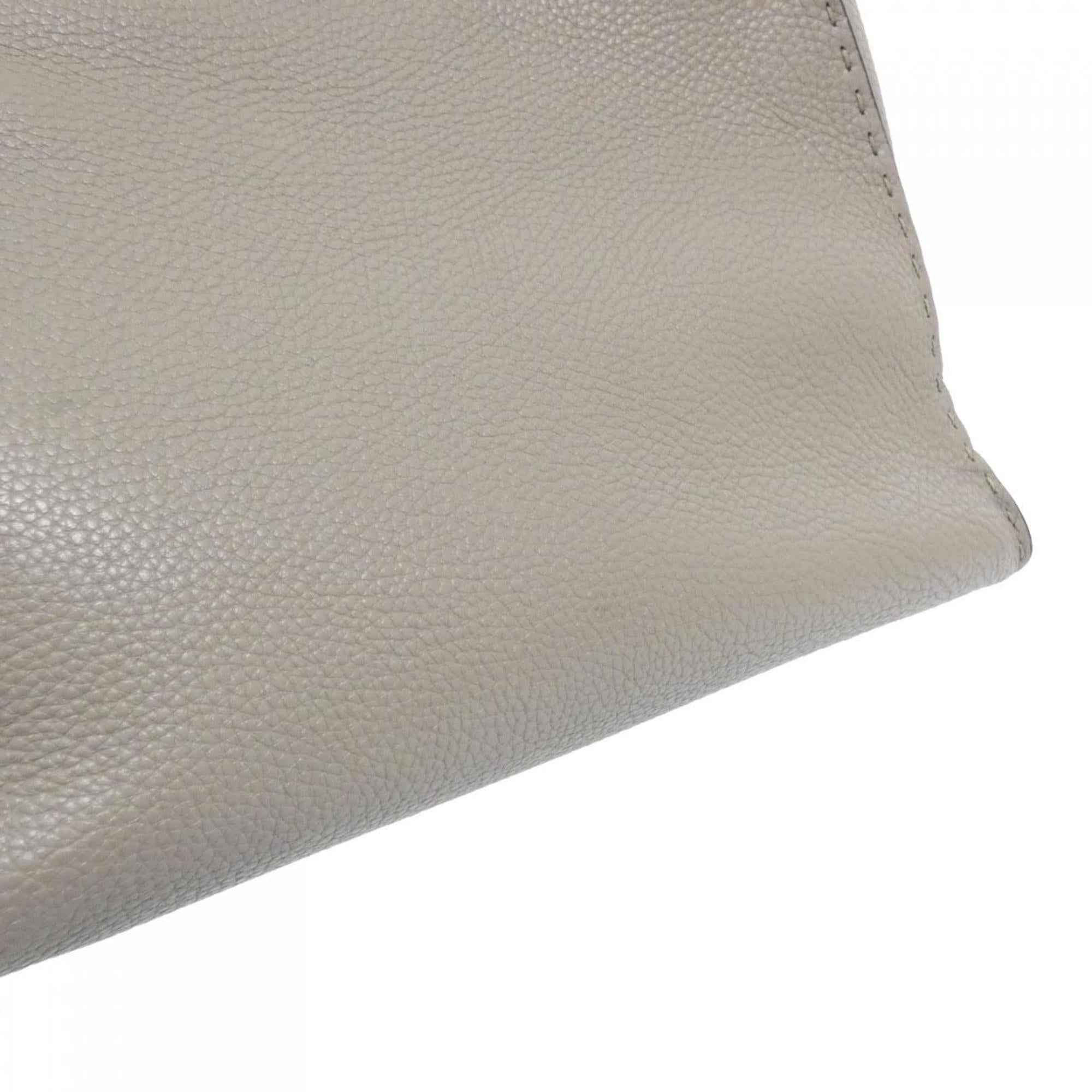 Fendi Beige Leather Handbag (Pre-Owned)