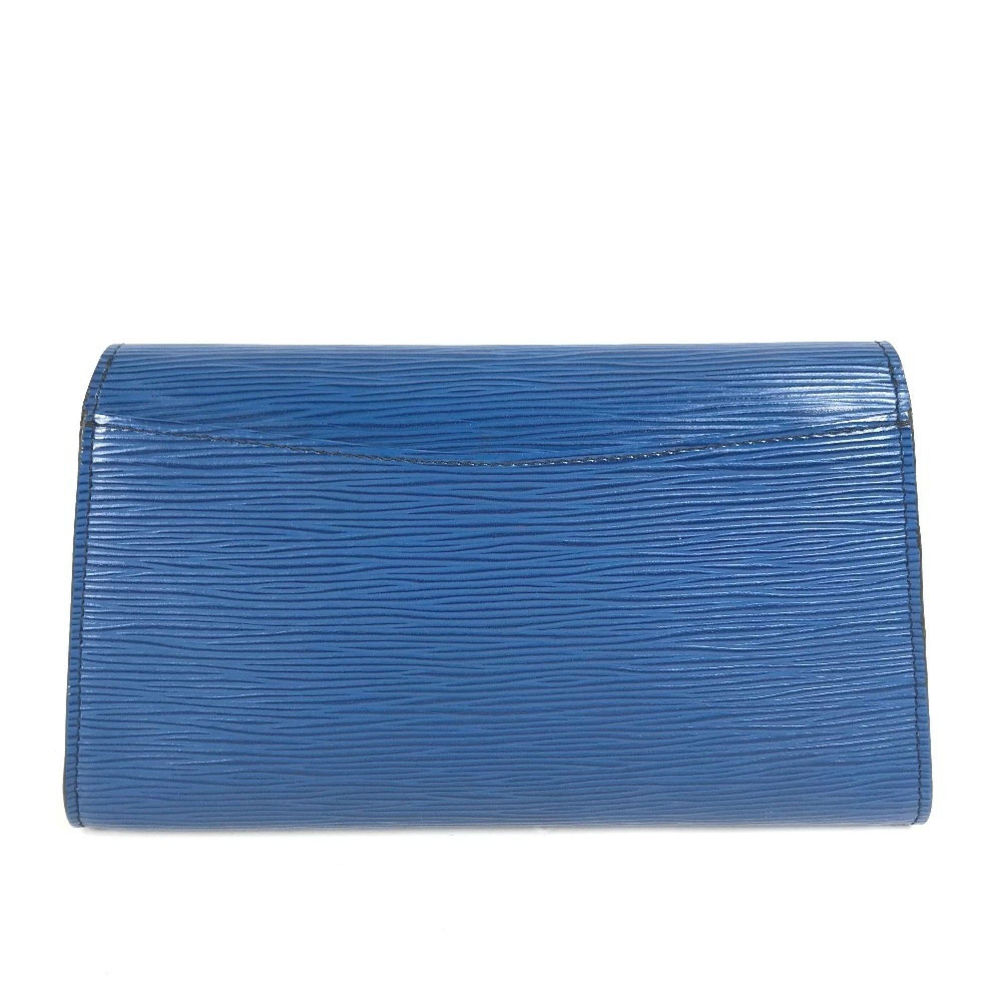 Louis Vuitton Blue Galle Toledo Blue Epi Leather Clutch Bag Pouch (Pre-Owned)