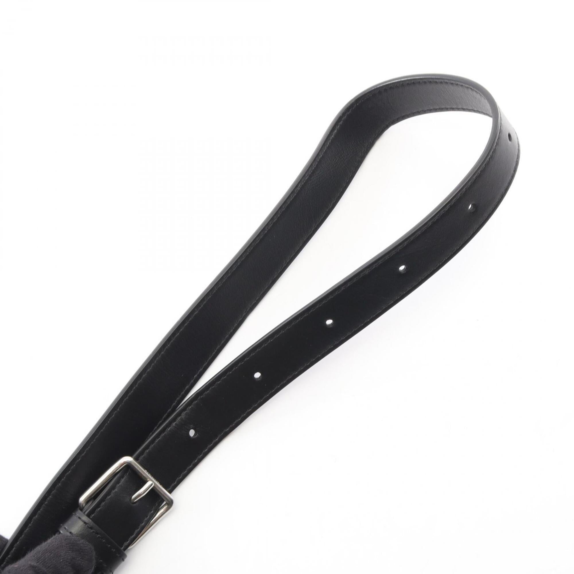 Celine Black Coated Canvas Messenger Bag Shoulder Bag (Pre-Owned)