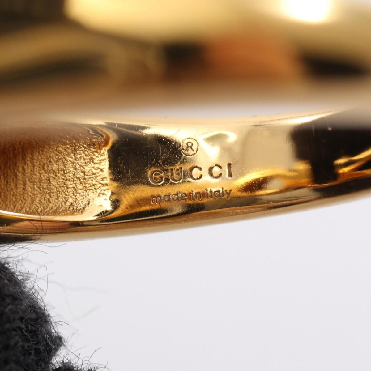 Gucci Gold Gold Plating Band Ring (Pre-Owned)