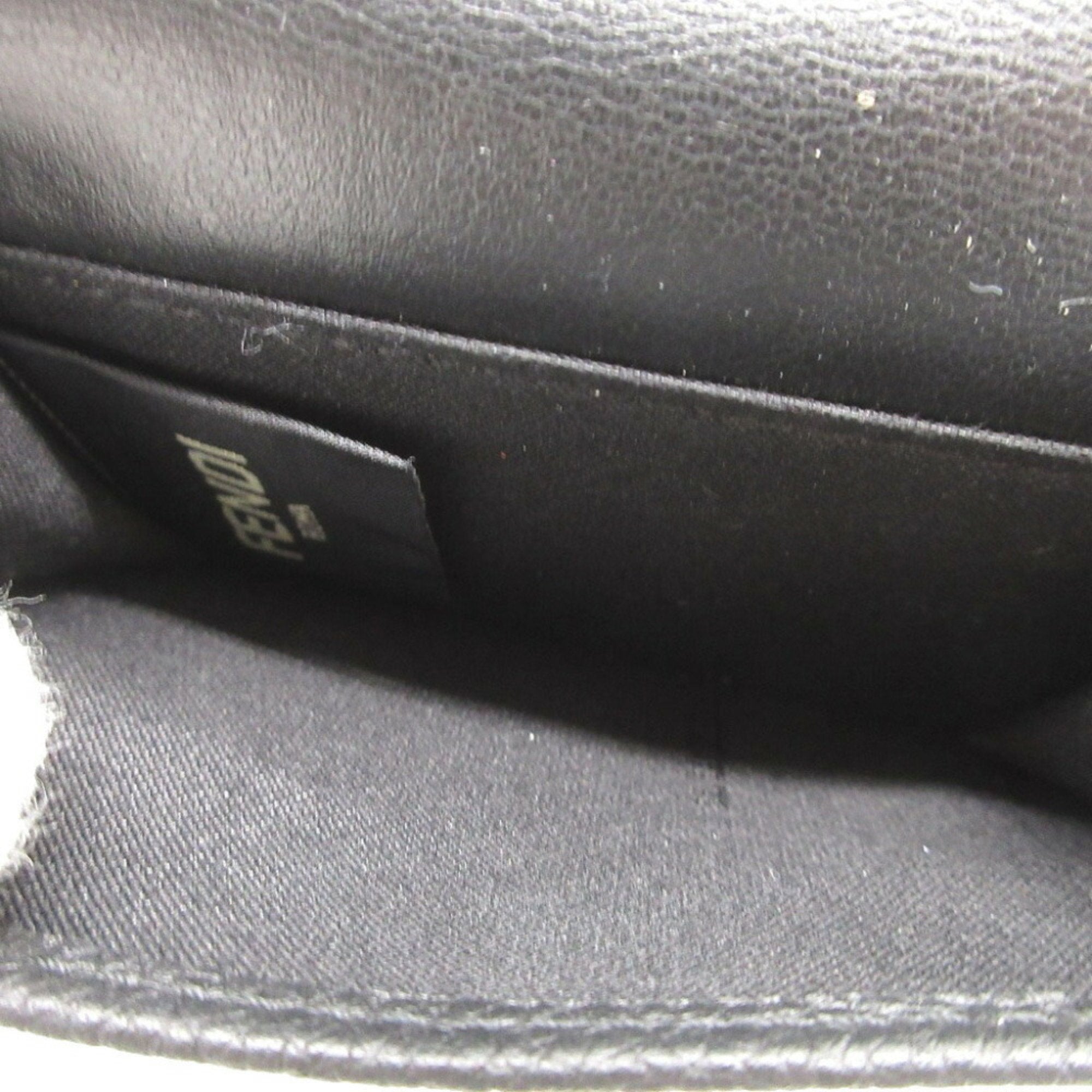 Fendi Black Leather Wallet (Tri-Fold) (Pre-Owned)