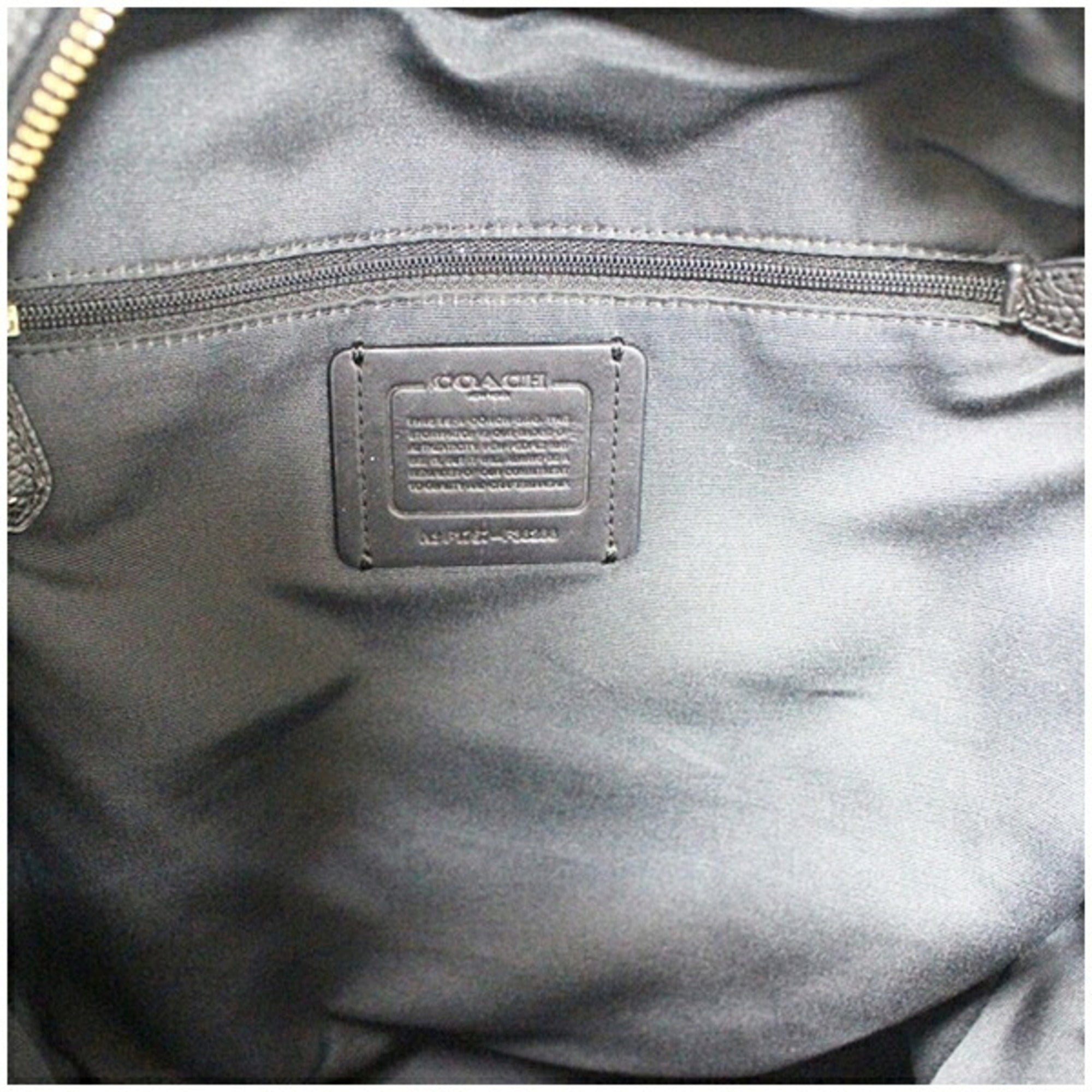 Coach Black Leather Backpack (Pre-Owned)