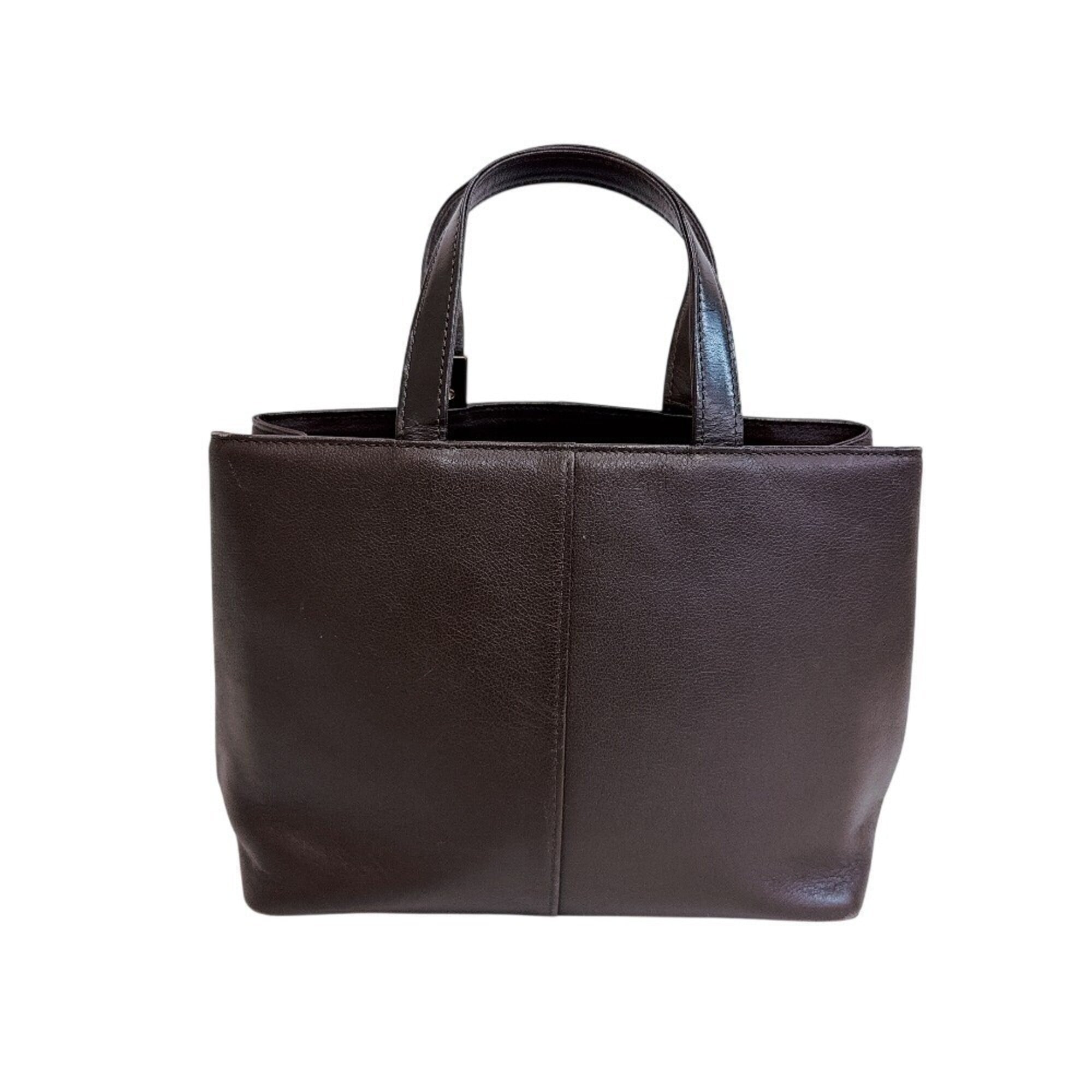 Burberry Brown Leather Handbag (Pre-Owned)