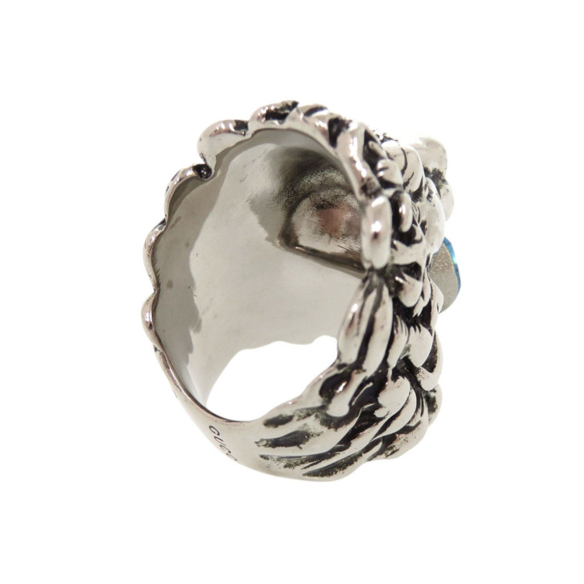 Gucci Silver Metal Band Ring (Pre-Owned)