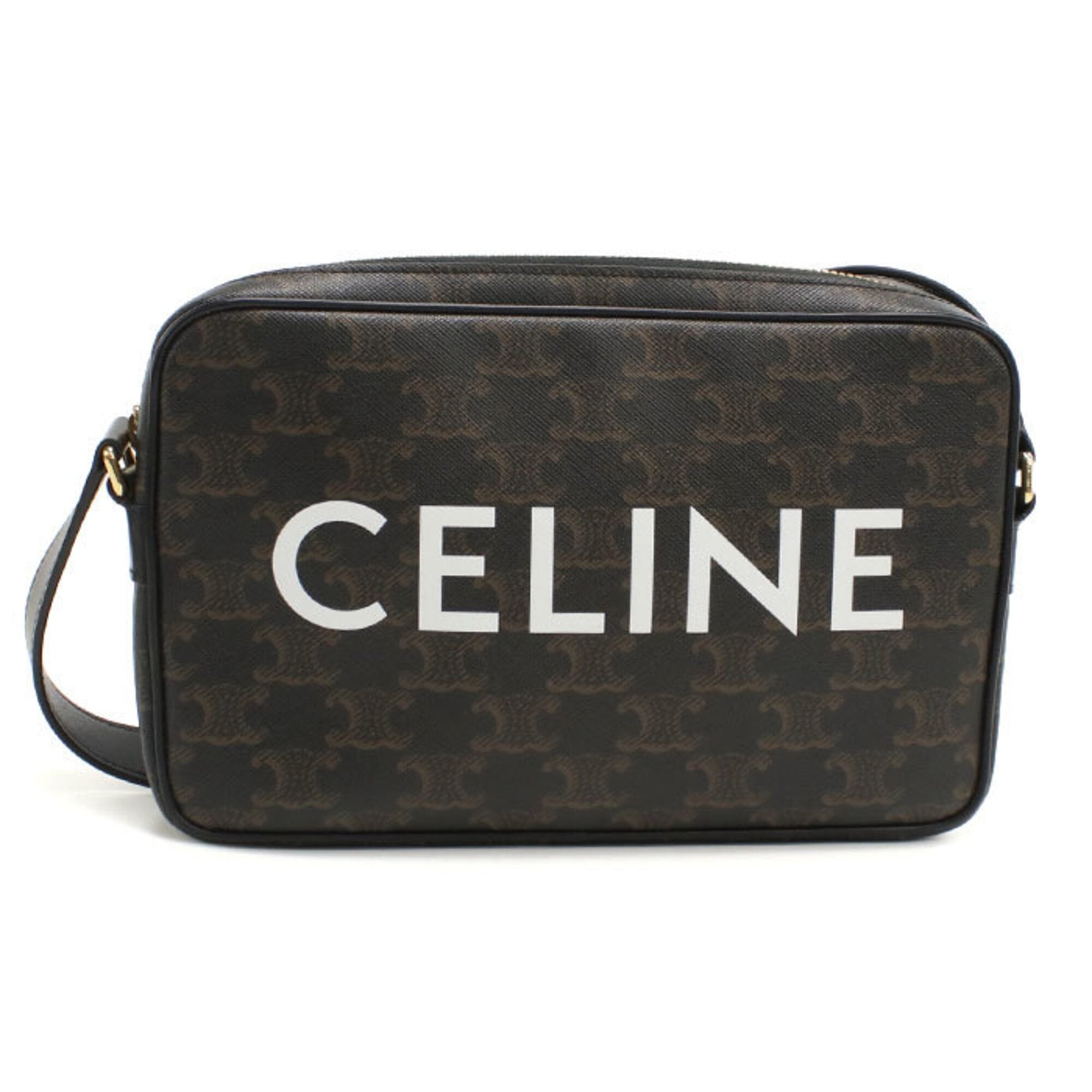 Celine Brown Pvc Shoulder Bag (Pre-Owned)