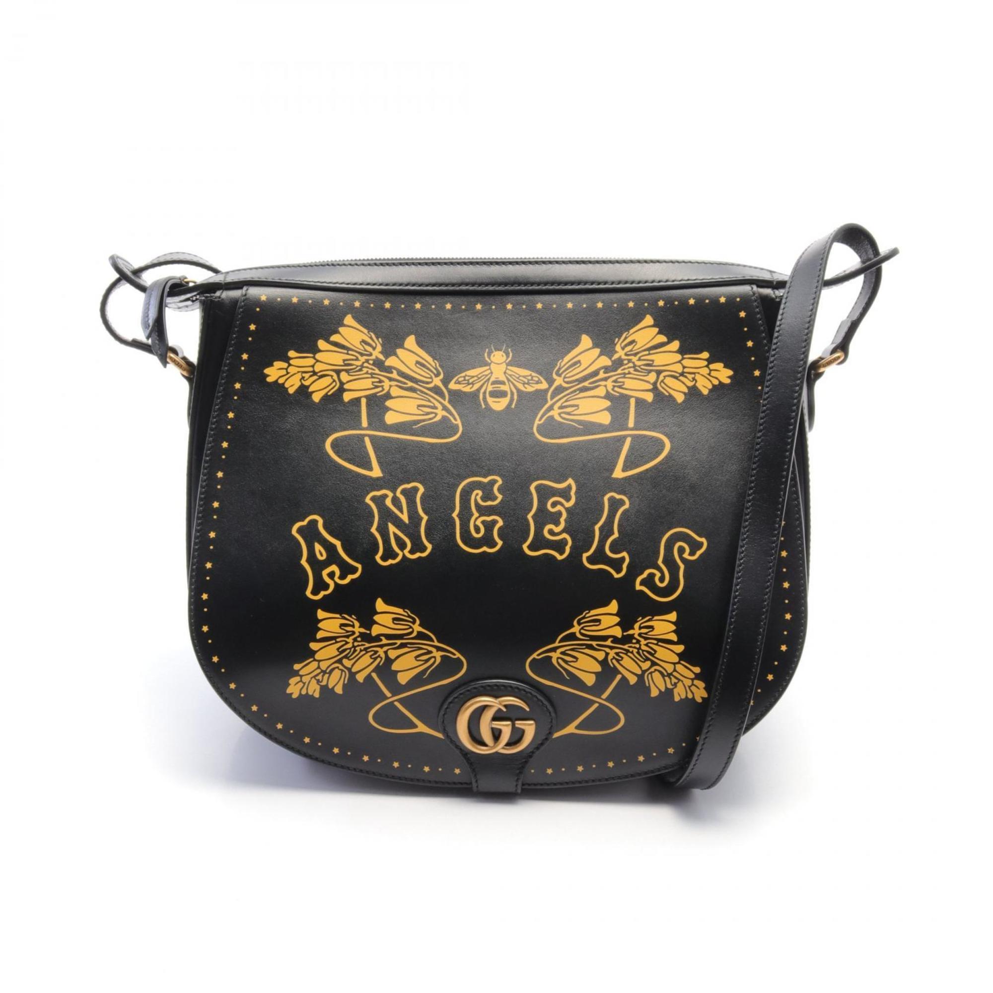 Gucci Black Leather Shoulder Bag (Pre-Owned)