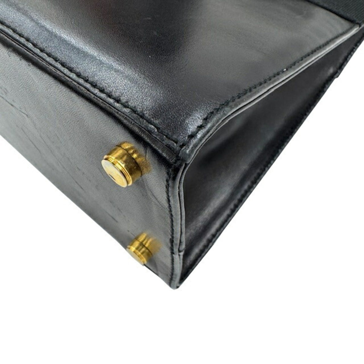 Salvatore Ferragamo Black Leather Handbag (Pre-Owned)