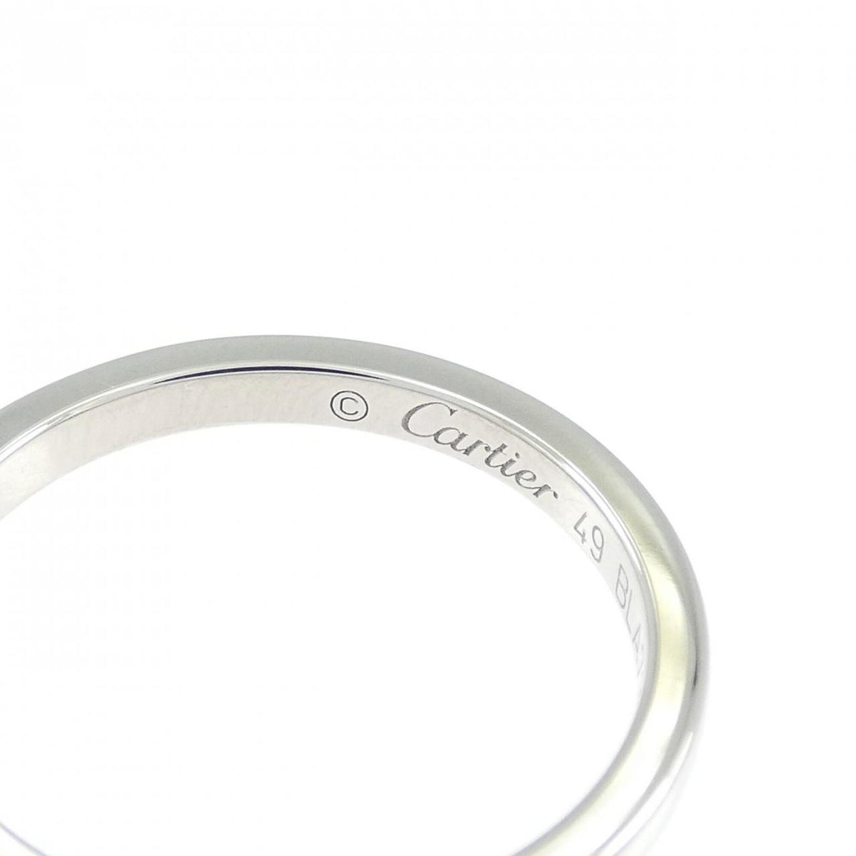 Cartier Platinum Platinum 950 Band Ring (Pre-Owned)