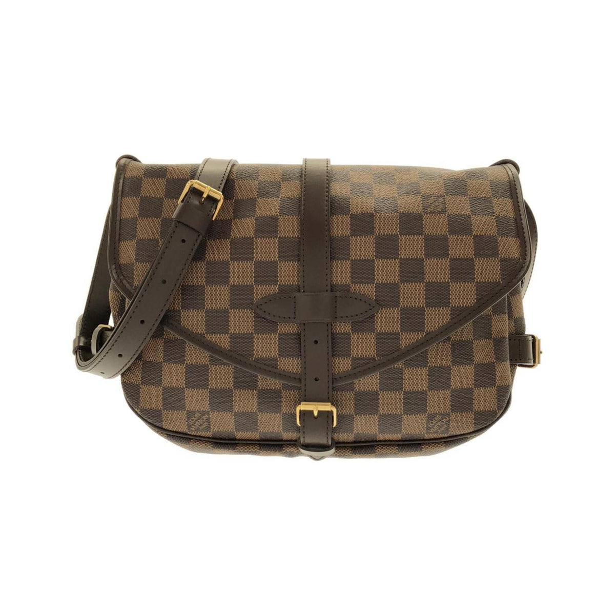 Louis Vuitton Ebene Coated Canvas Shoulder Bag (Pre-Owned)