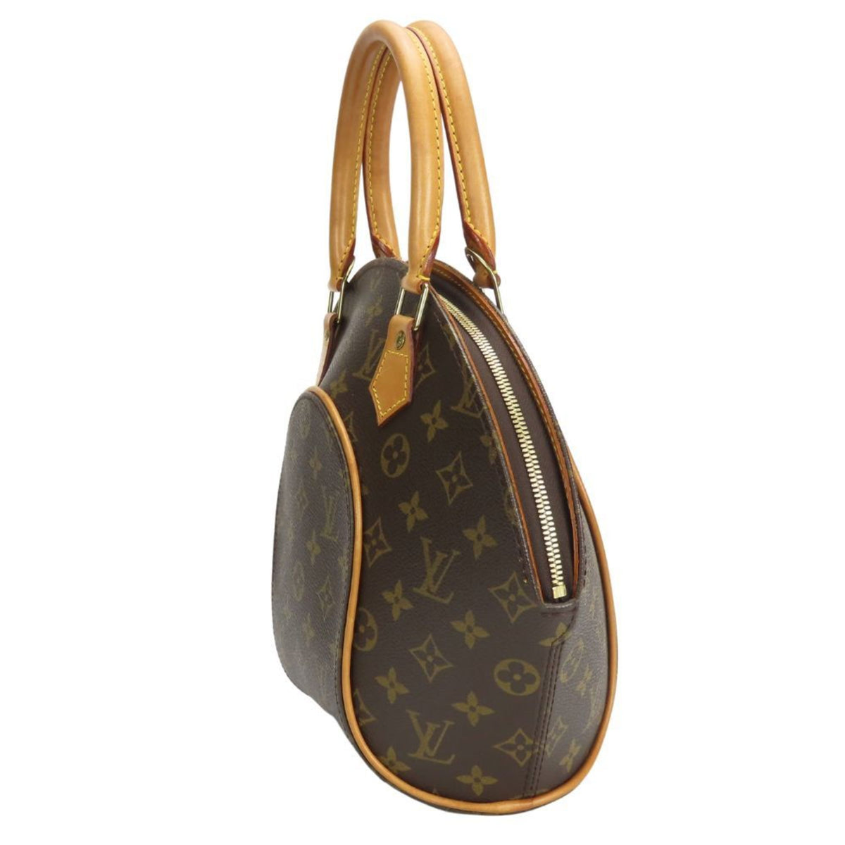 Louis Vuitton Brown Monogram Leather Handbag (Pre-Owned)