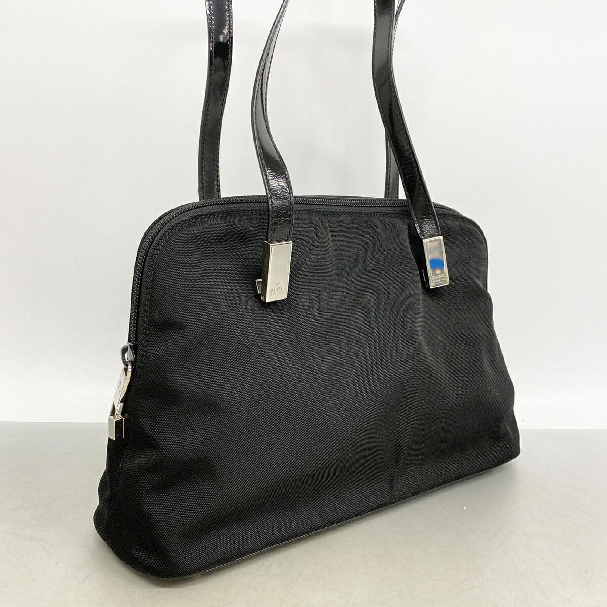 Gucci Black Canvas Shoulder Bag (Pre-Owned)