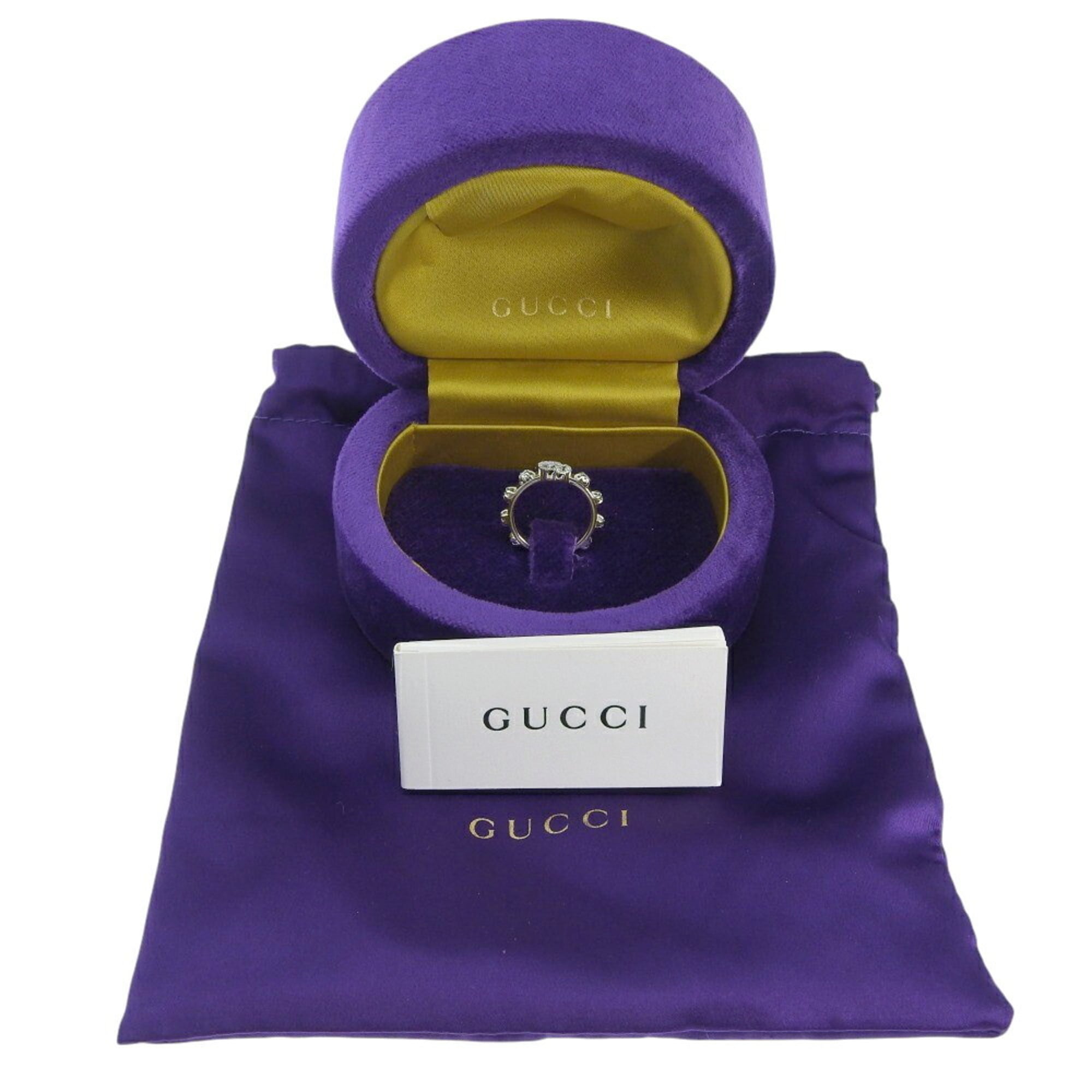 Gucci White Gold White Gold (18K) Band Ring (Pre-Owned)