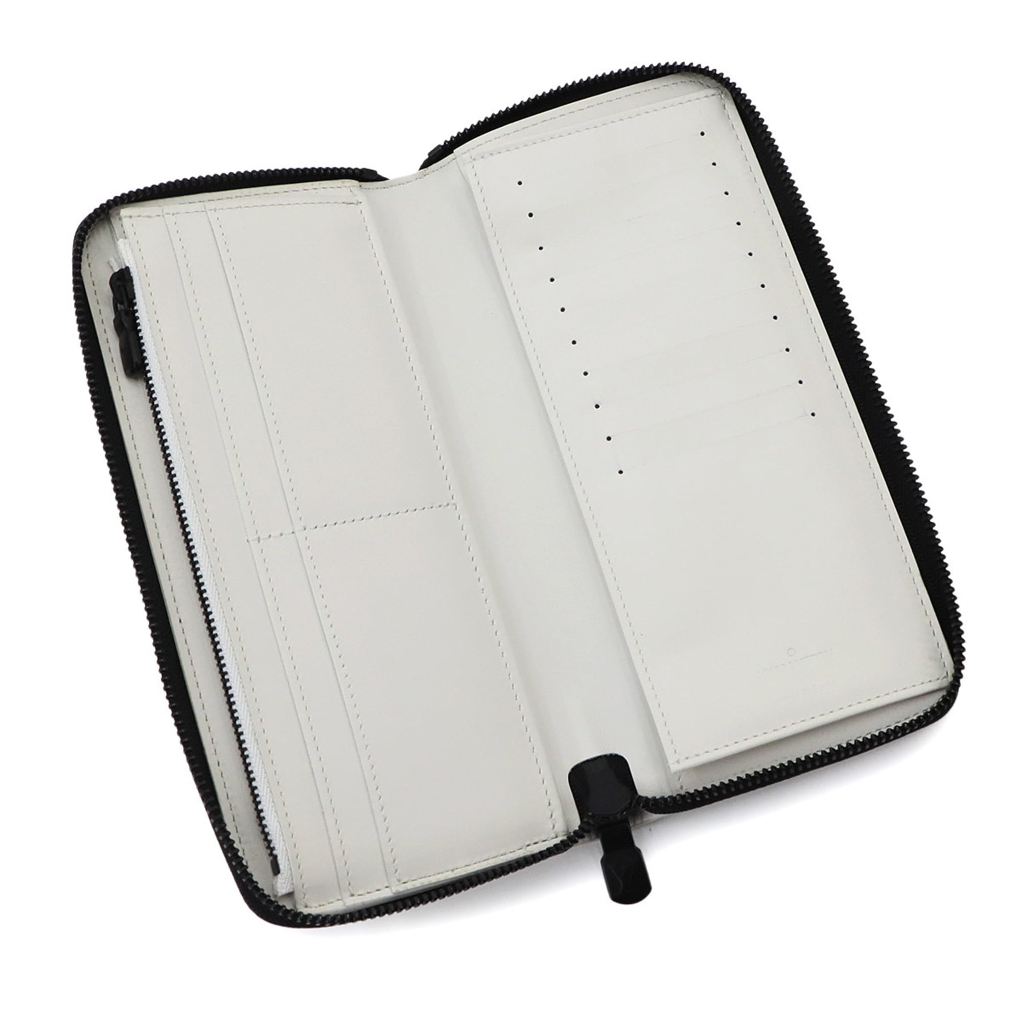 Louis Vuitton Black Monogram Navy White Monogram Shadow Long Wallet (Bi-Fold) (Pre-Owned)
