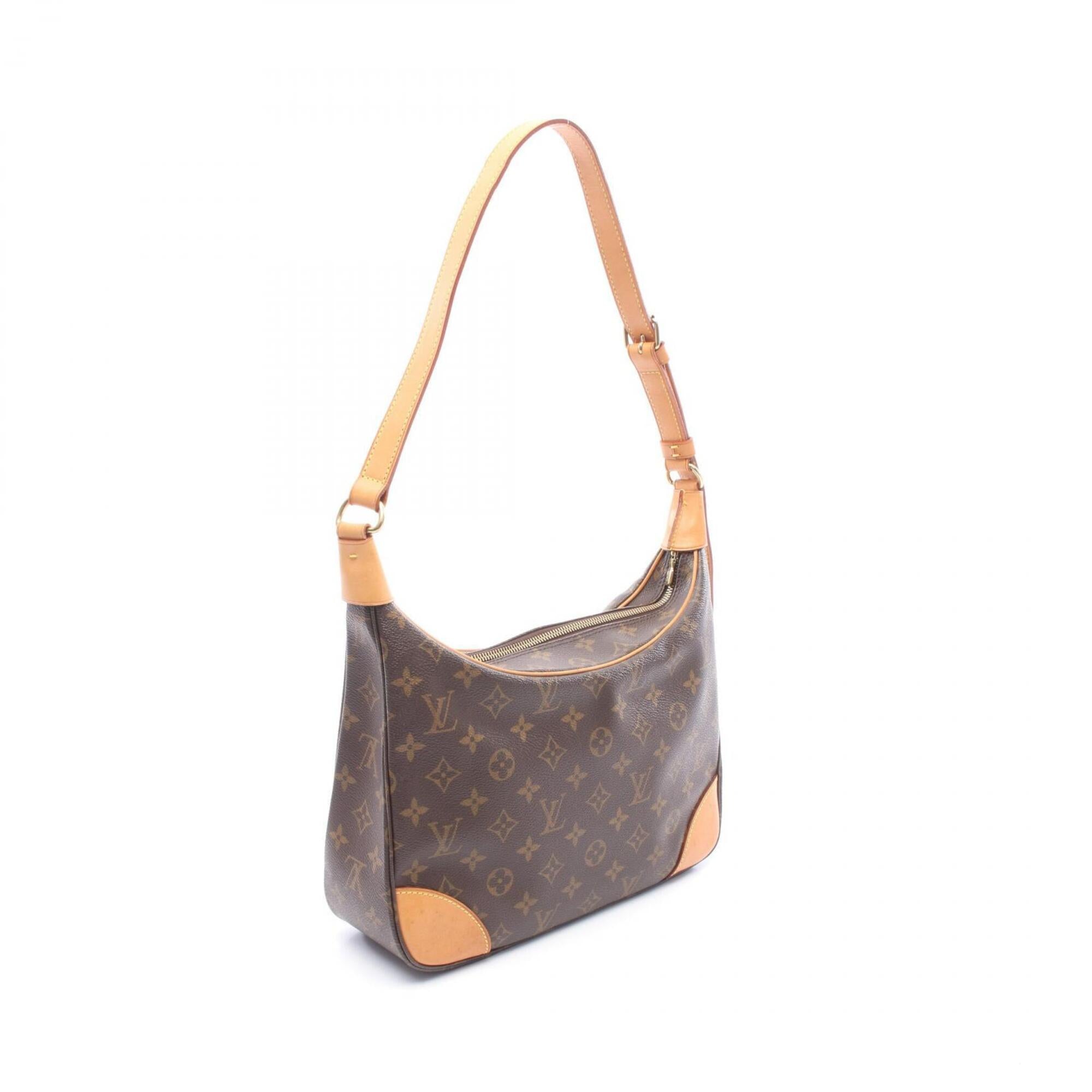 Louis Vuitton Brown Pvc Coated Canvas Leather Handbag Shoulder Bag (Pre-Owned)