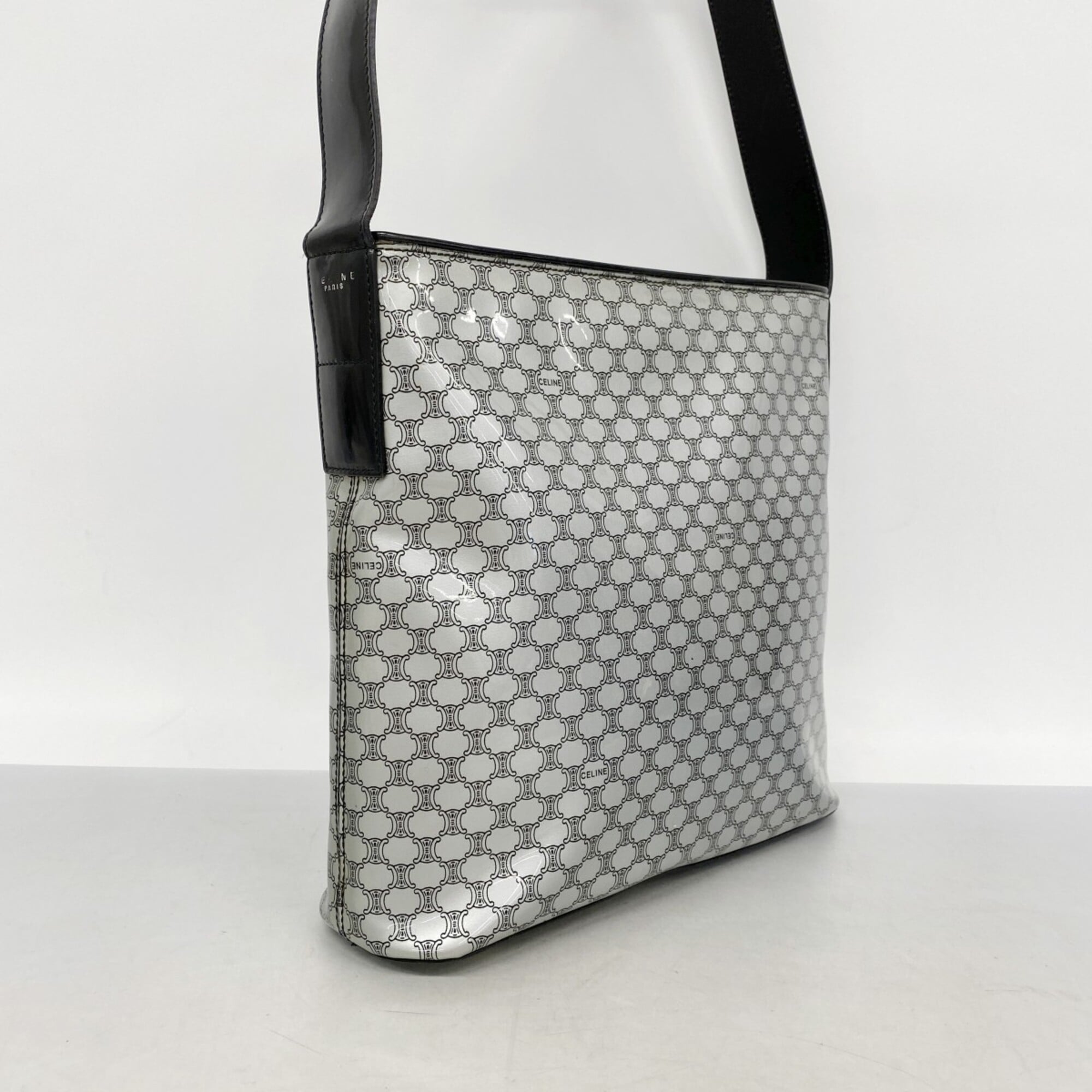 Celine Black Silver Shoulder Bag (Pre-Owned)