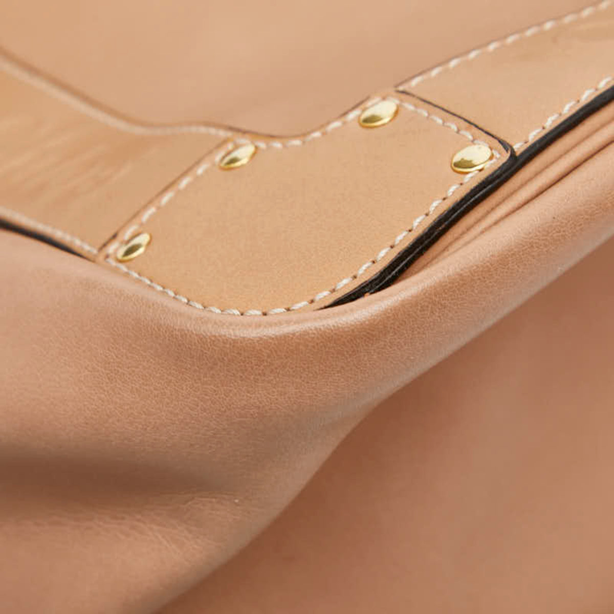 Chloé Pink Beige Leather Shoulder Bag Tote Bag (Pre-Owned)