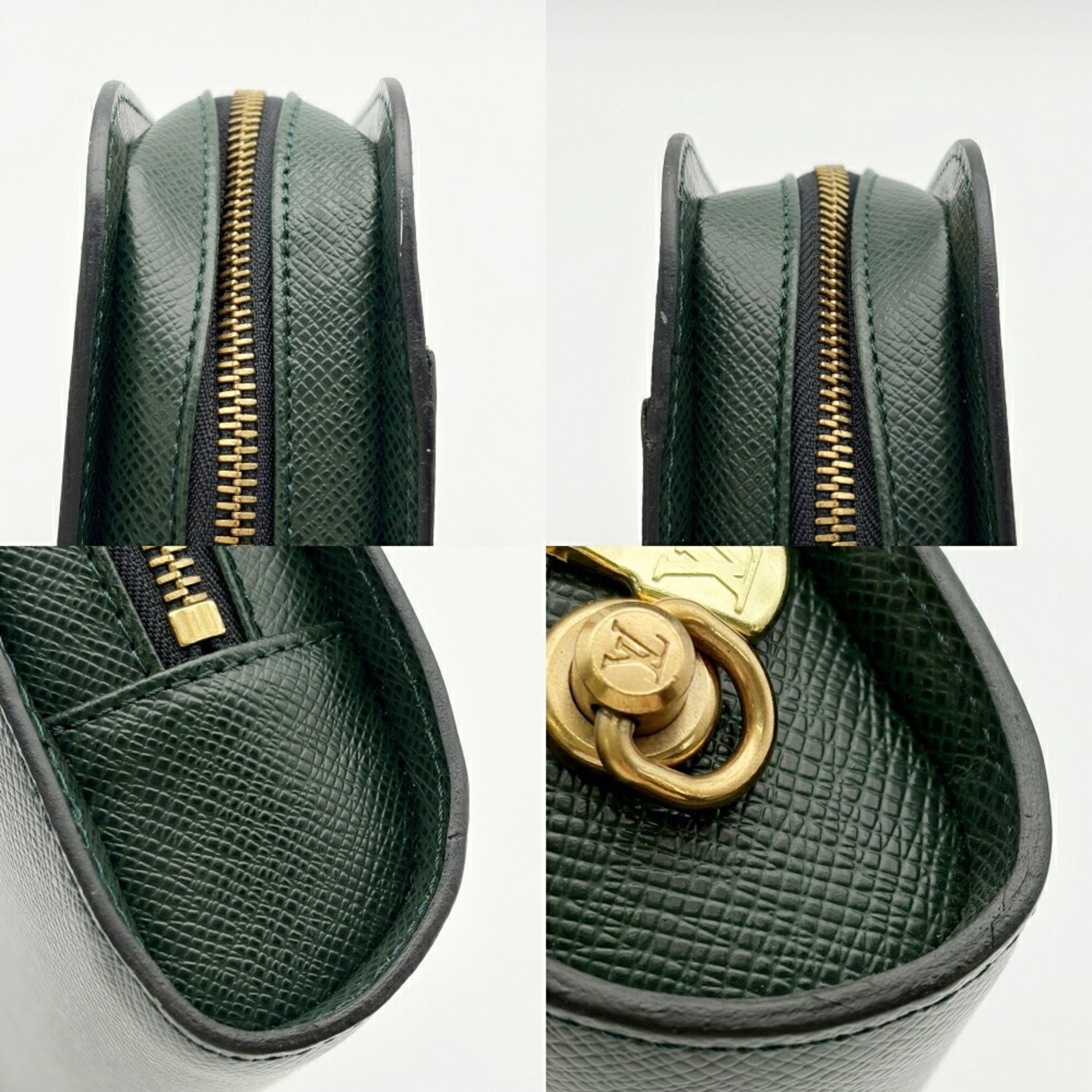 Louis Vuitton Episea Taiga Leather Leather Clutch Bag (Pre-Owned)