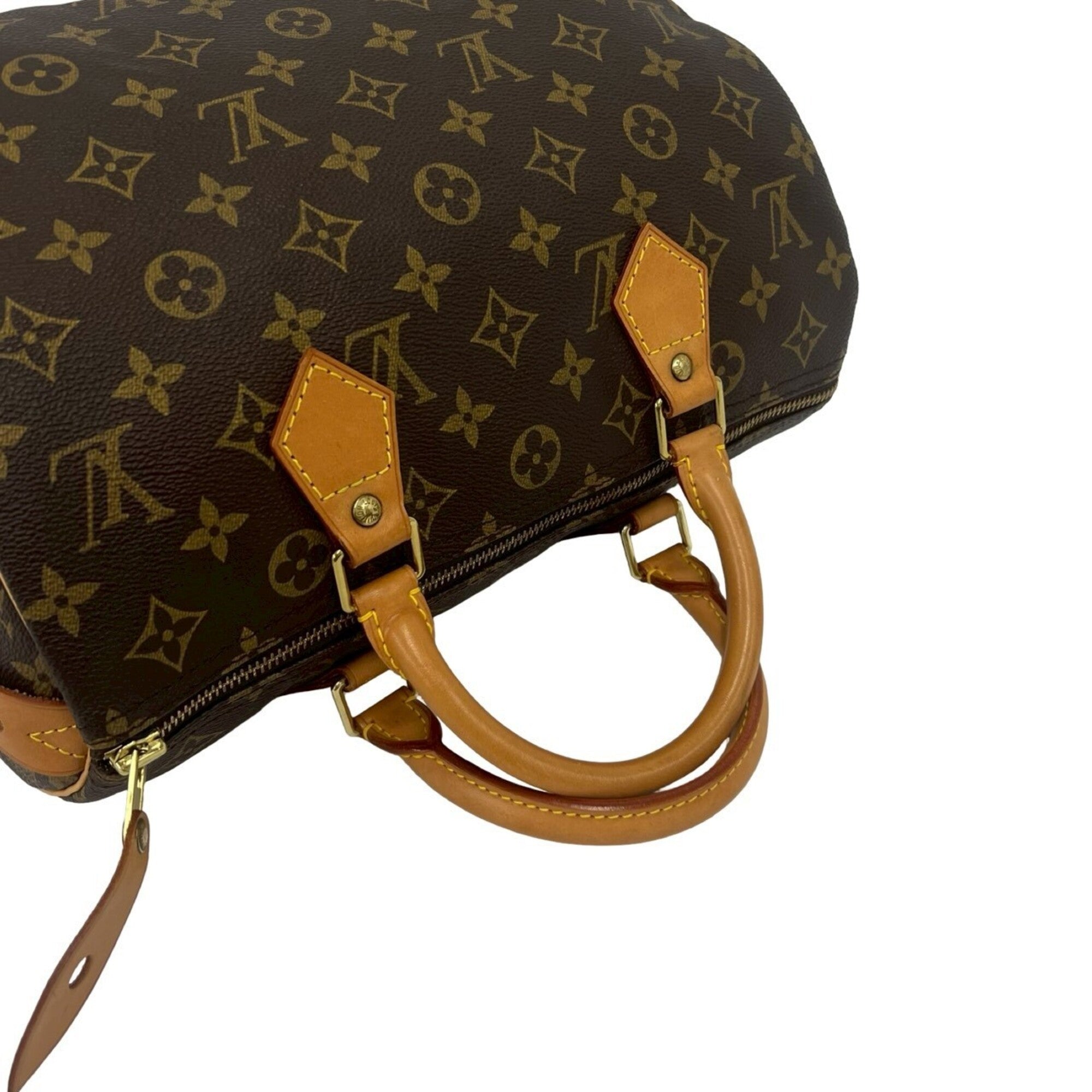 Louis Vuitton Brown Leather Pvc Boston Bag Handbag (Pre-Owned)