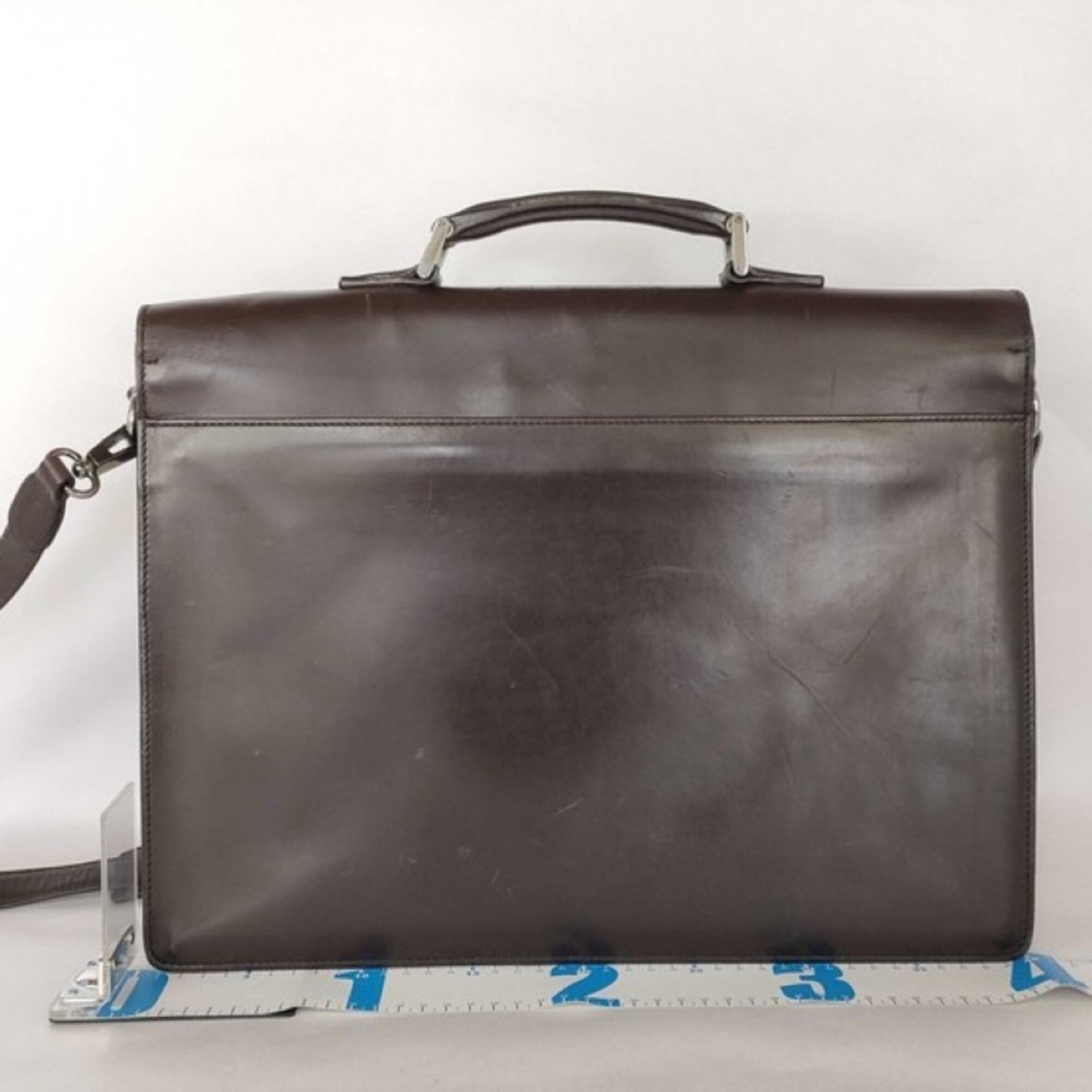 Gucci Brown Leather Briefcase (Pre-Owned)