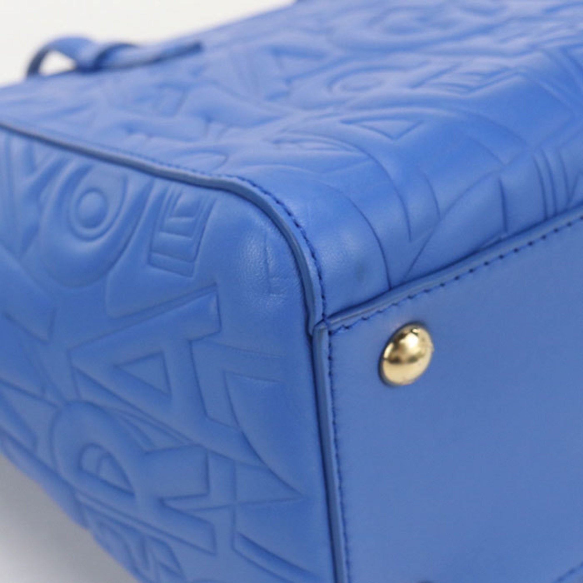 Salvatore Ferragamo Blue Leather Tote Bag (Pre-Owned)